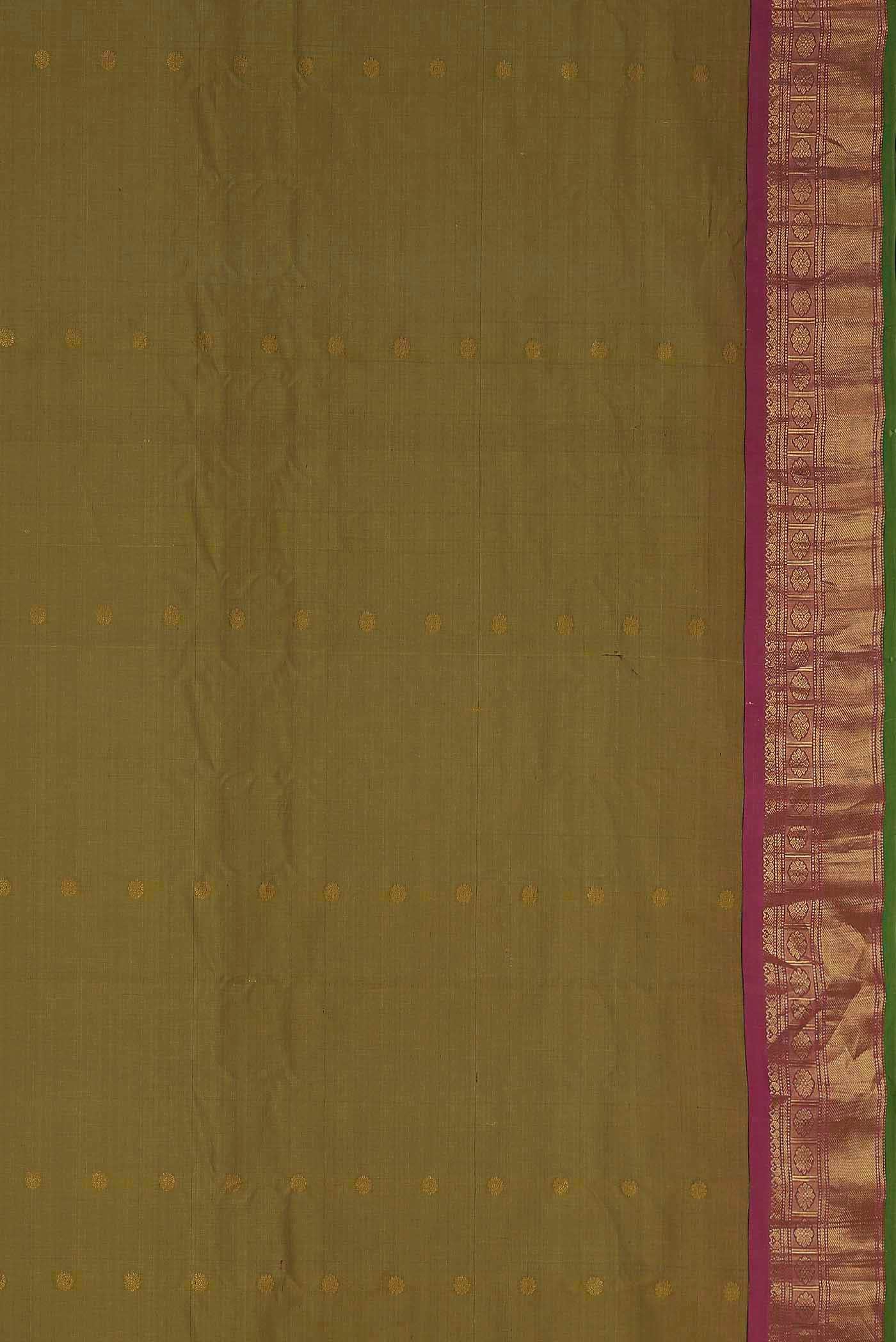 Green Gadwal Silk Saree