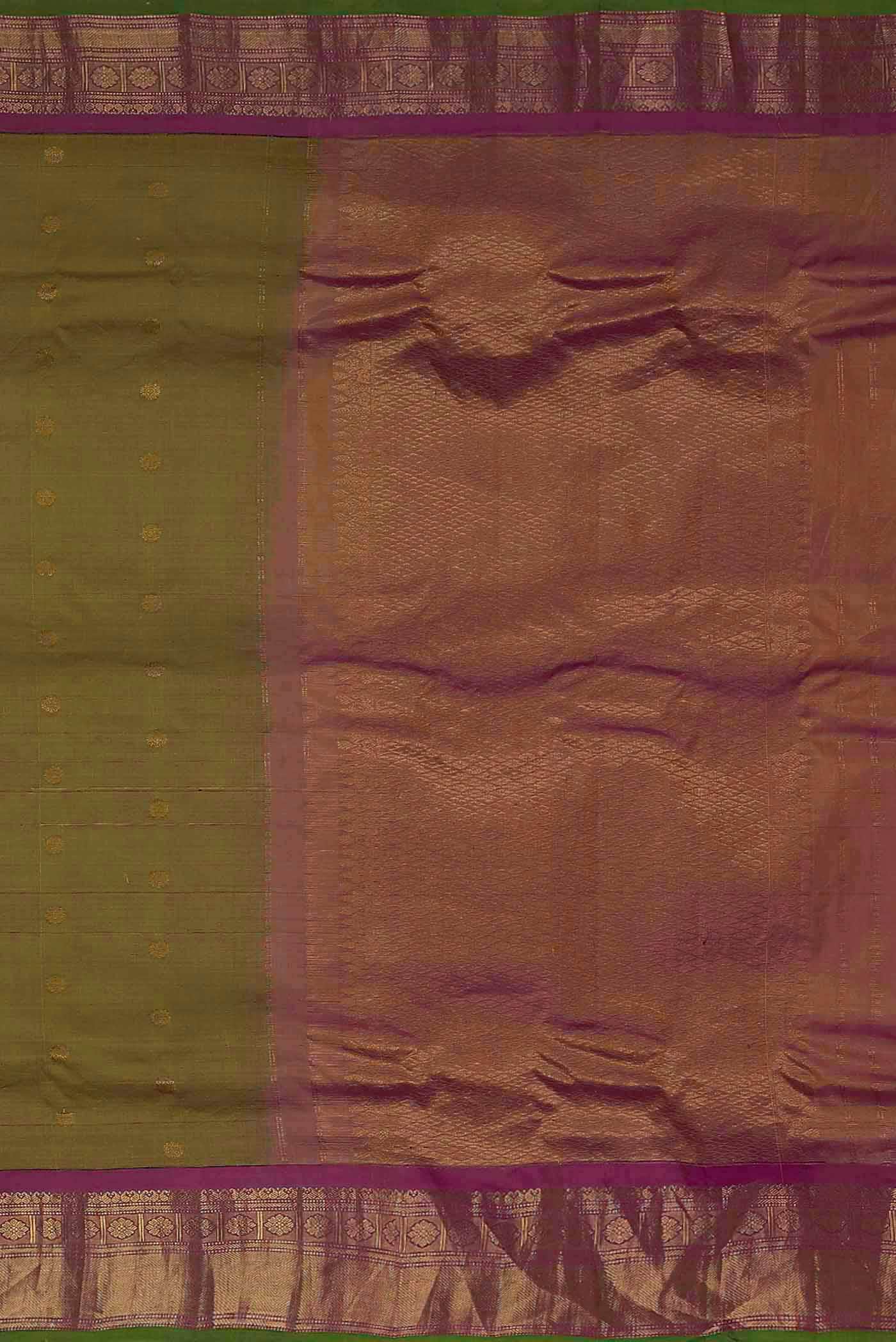 Green Gadwal Silk Saree