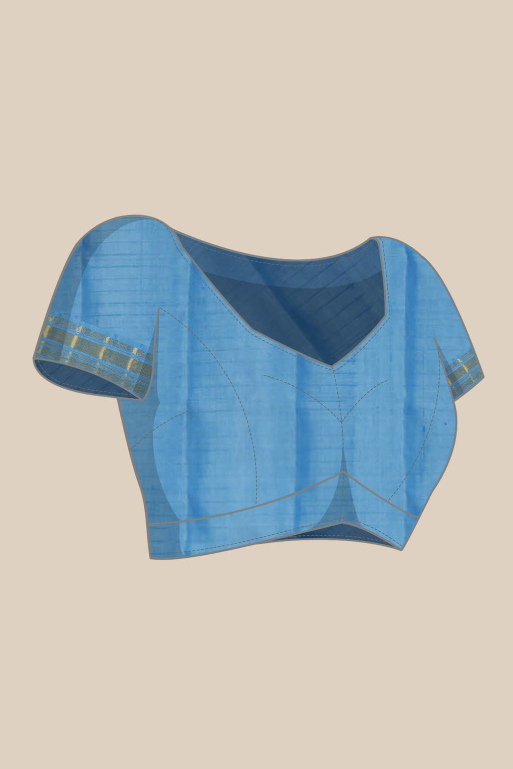 Navy Blue Gadwal Silk Saree