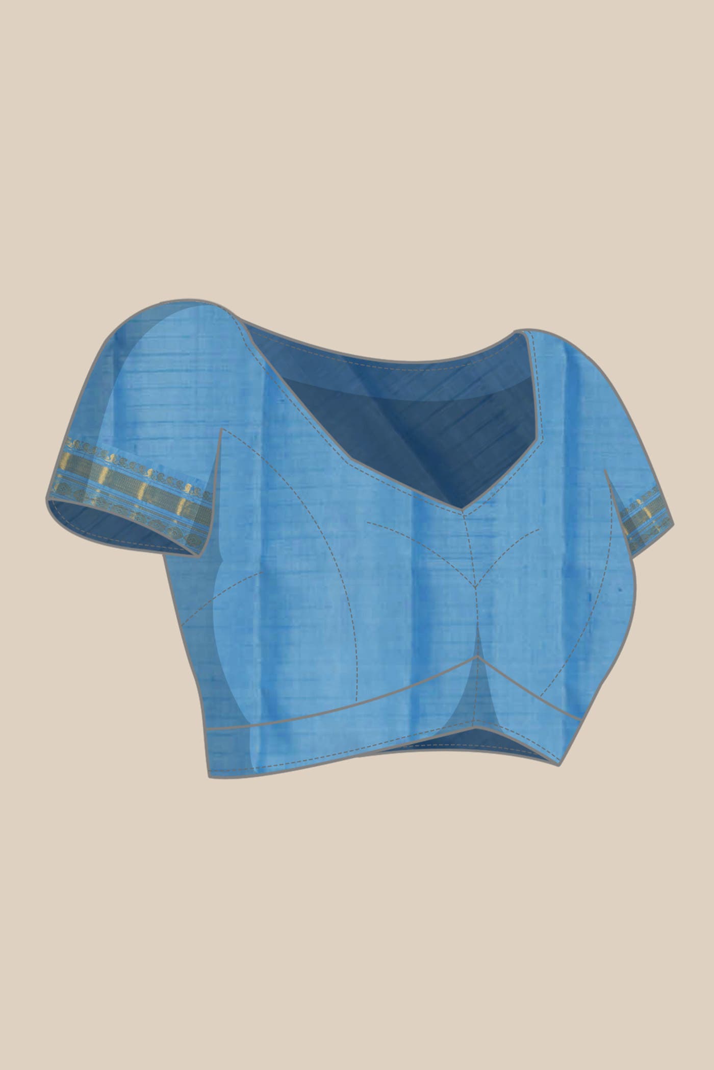 Navy Blue Gadwal Silk Saree