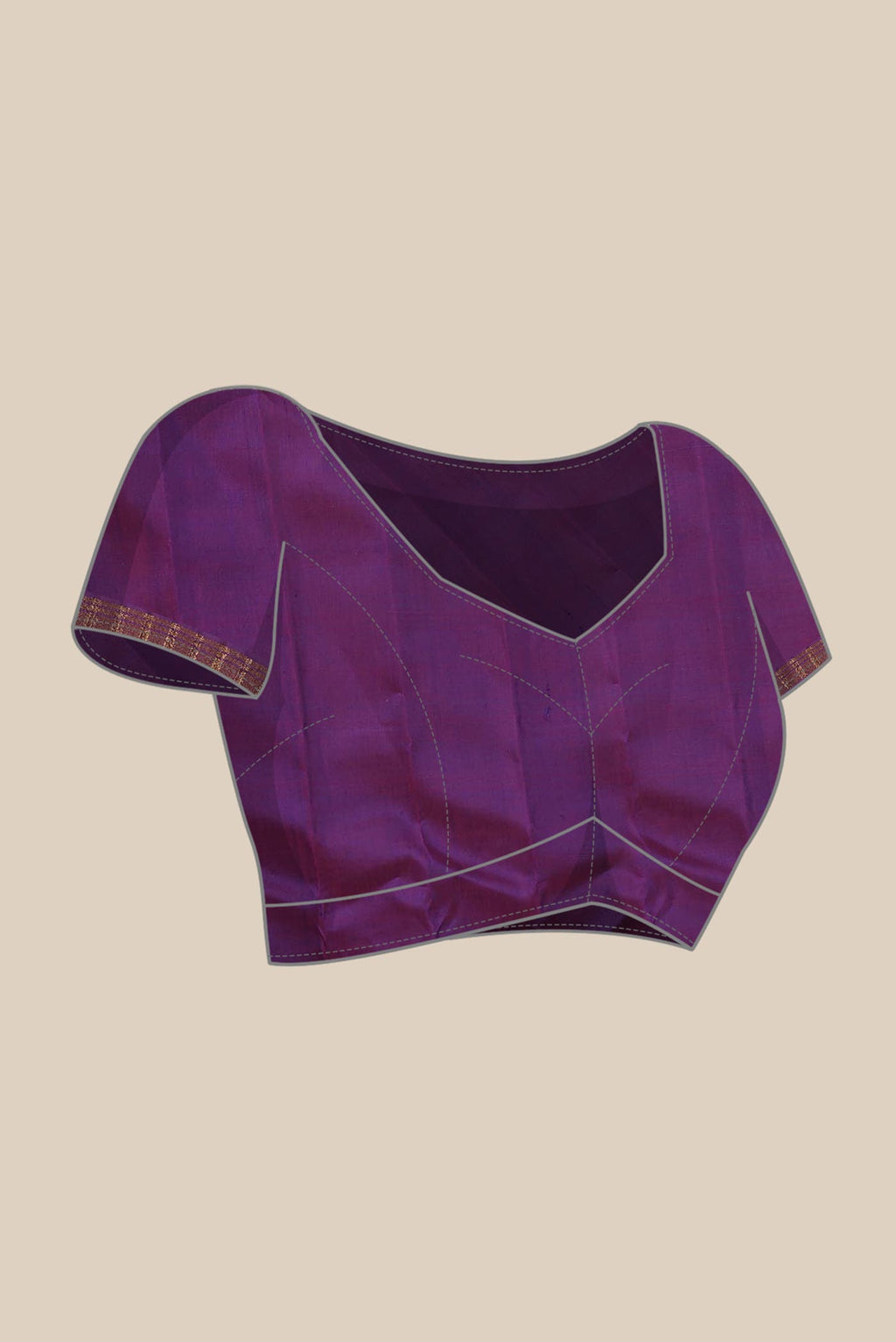 Blue Gadwal Silk Saree