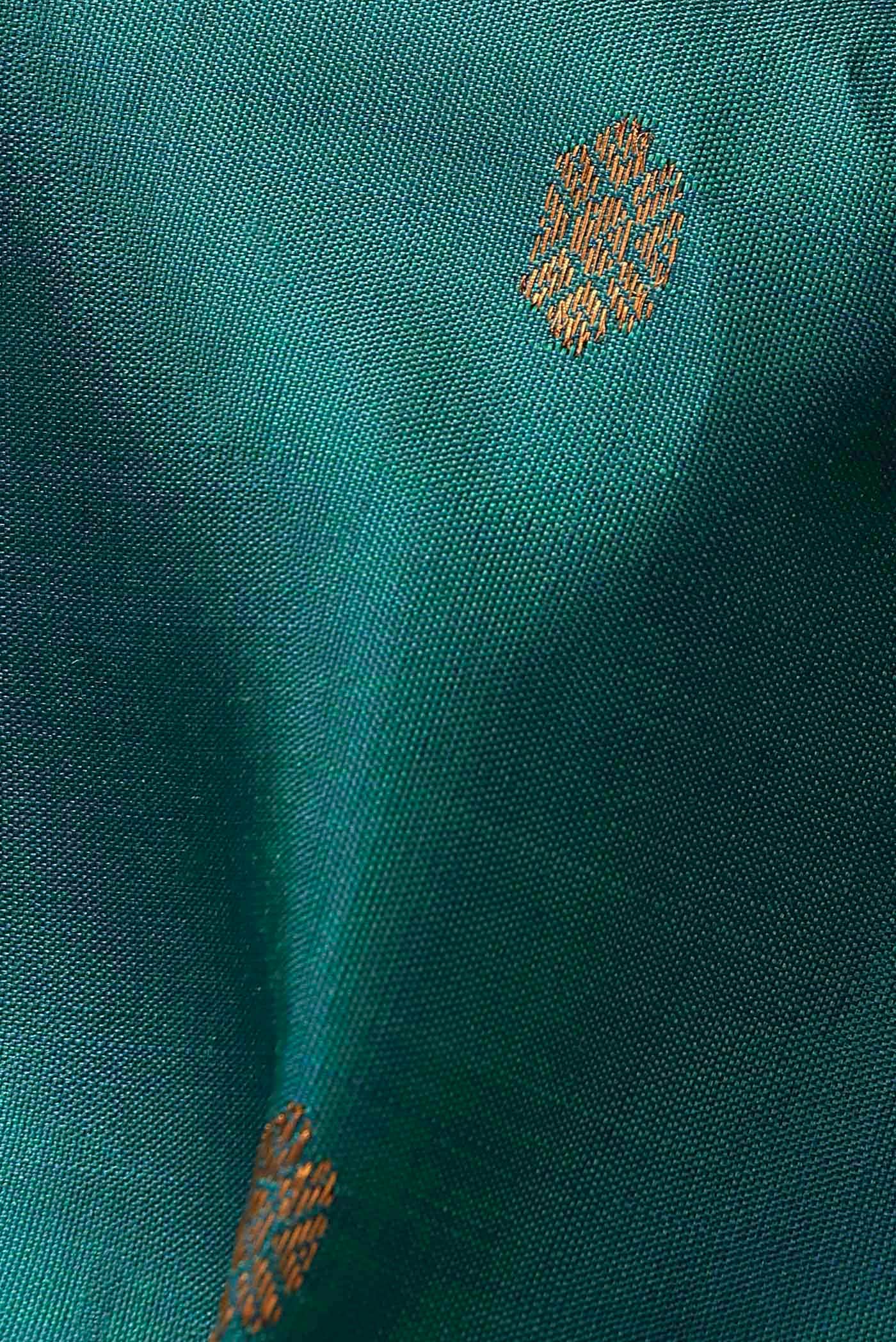 Blue Gadwal Silk Saree