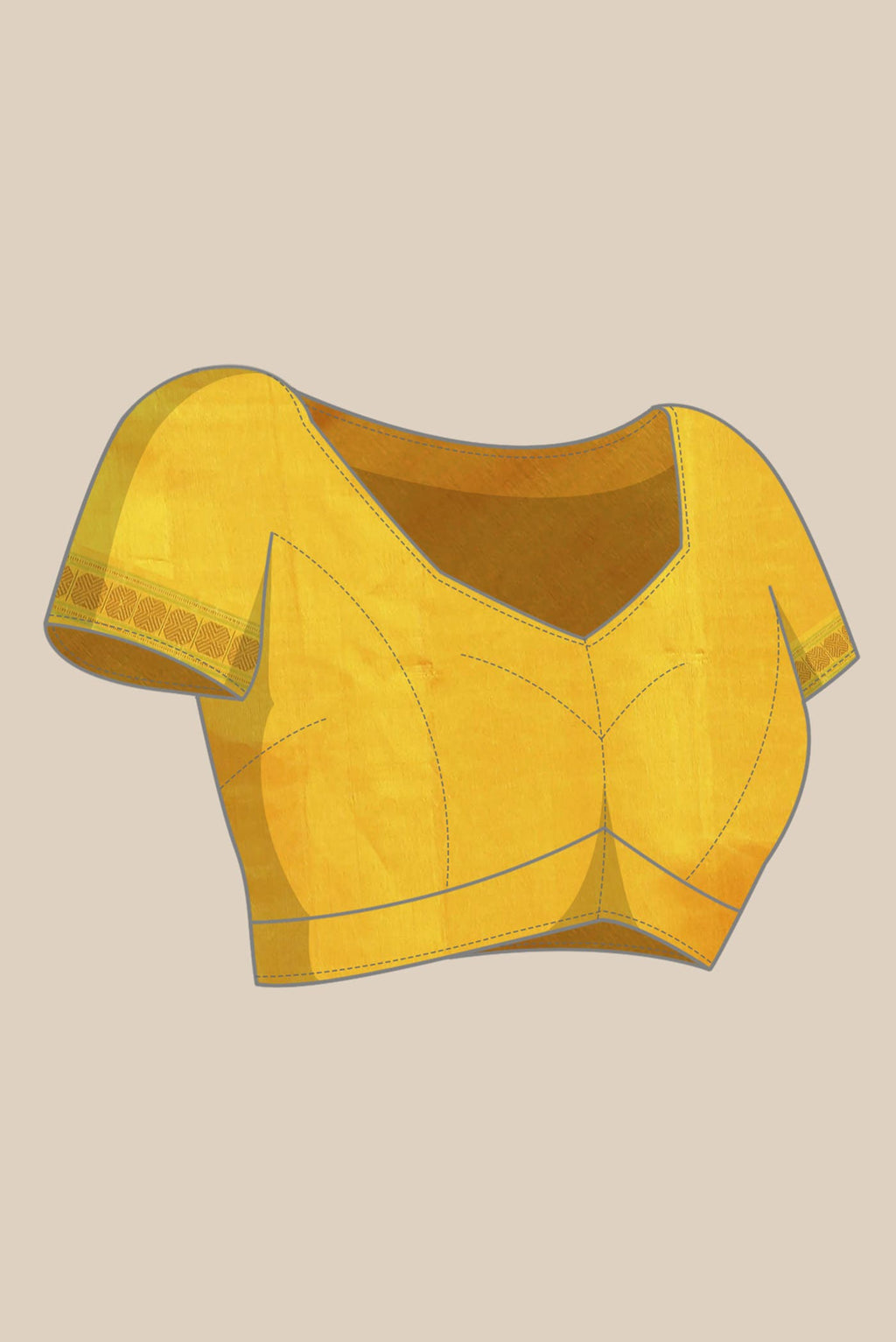 Off White Gadwal Silk Cotton Saree