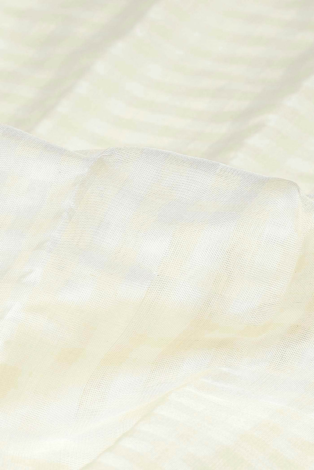 Off White Gadwal Silk Cotton Saree