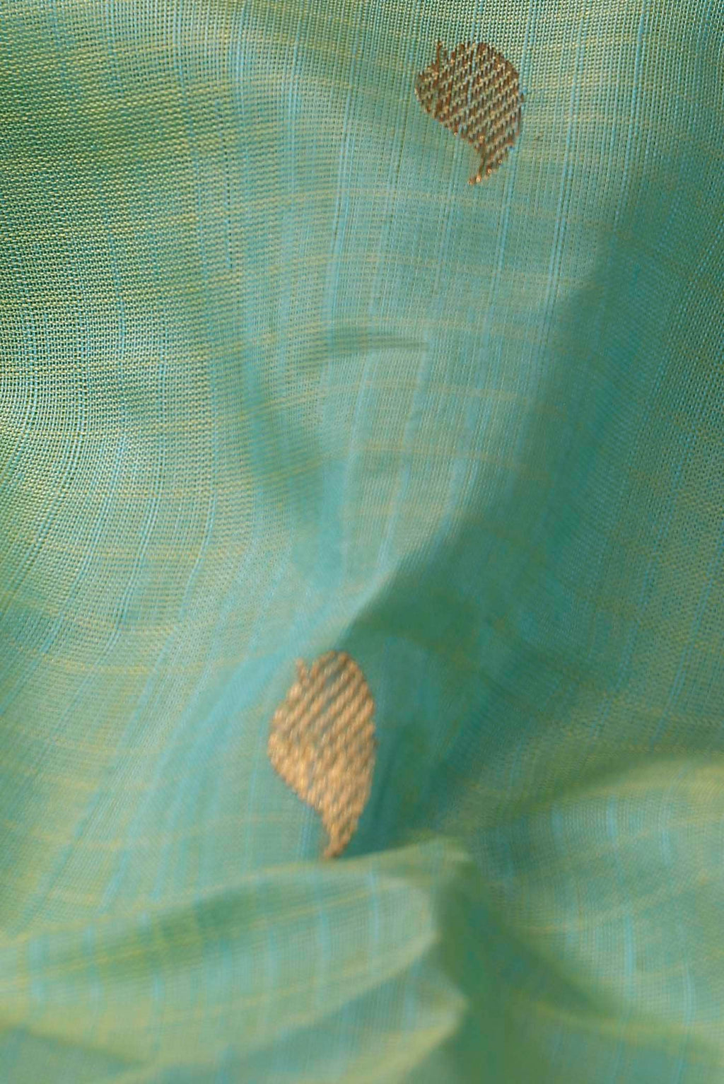 Green Gadwal Silk Cotton Saree