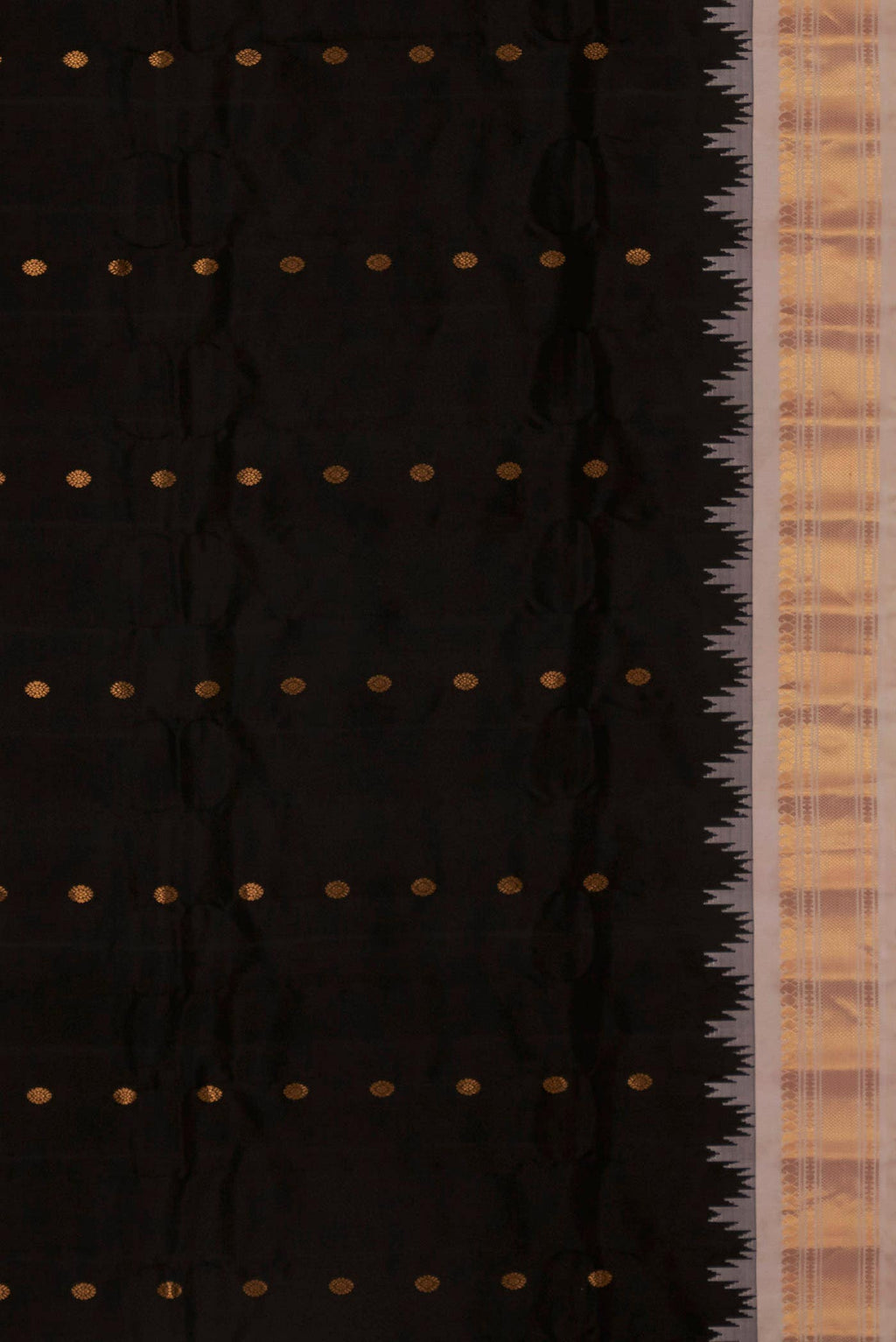 Black Gadwal Silk Saree