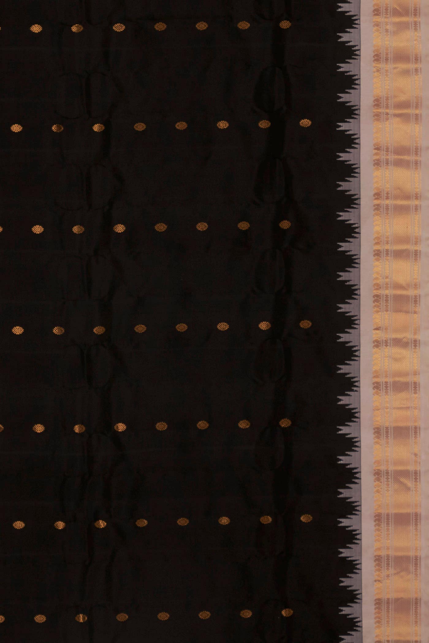 Black Gadwal Silk Saree