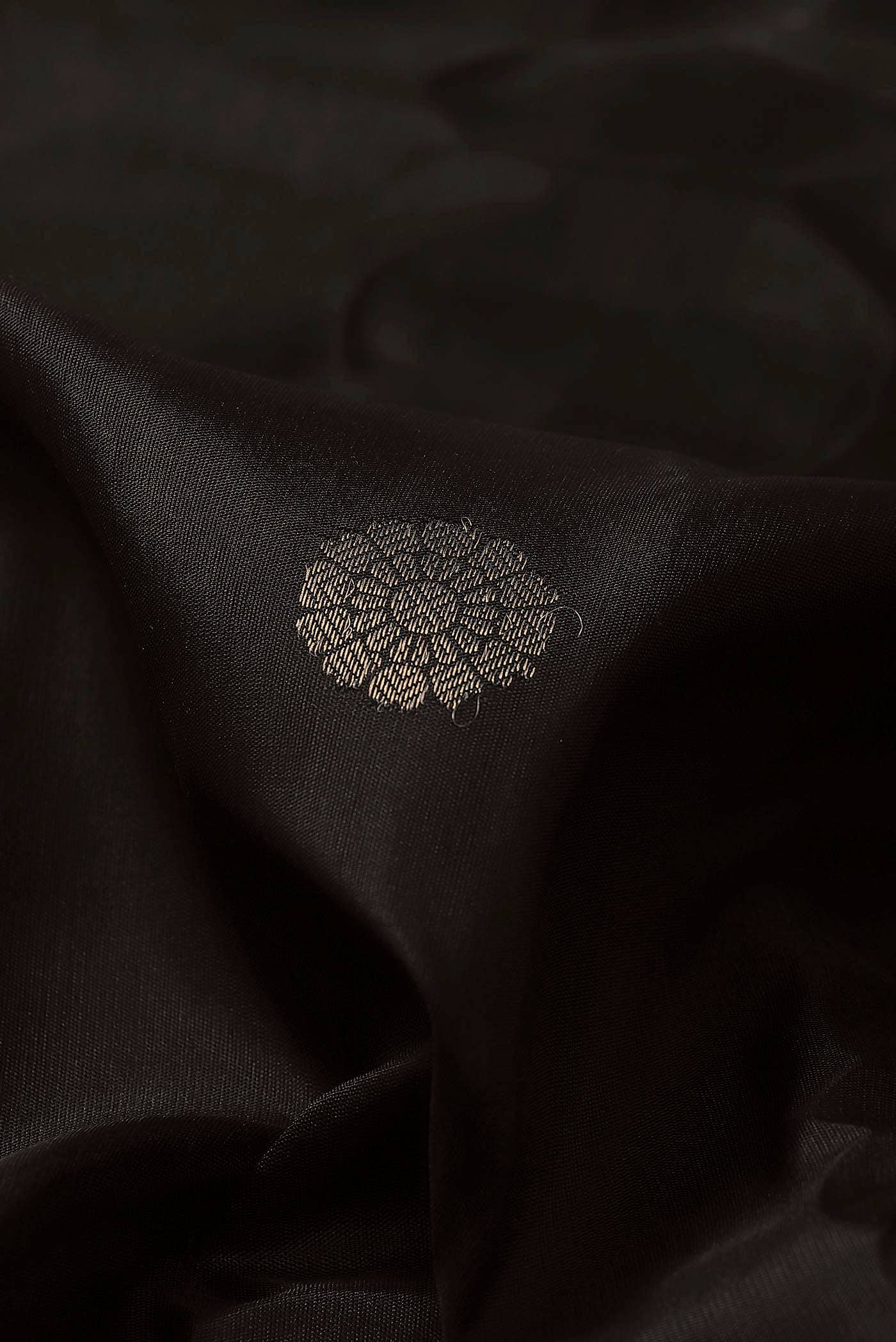 Black Gadwal Silk Saree