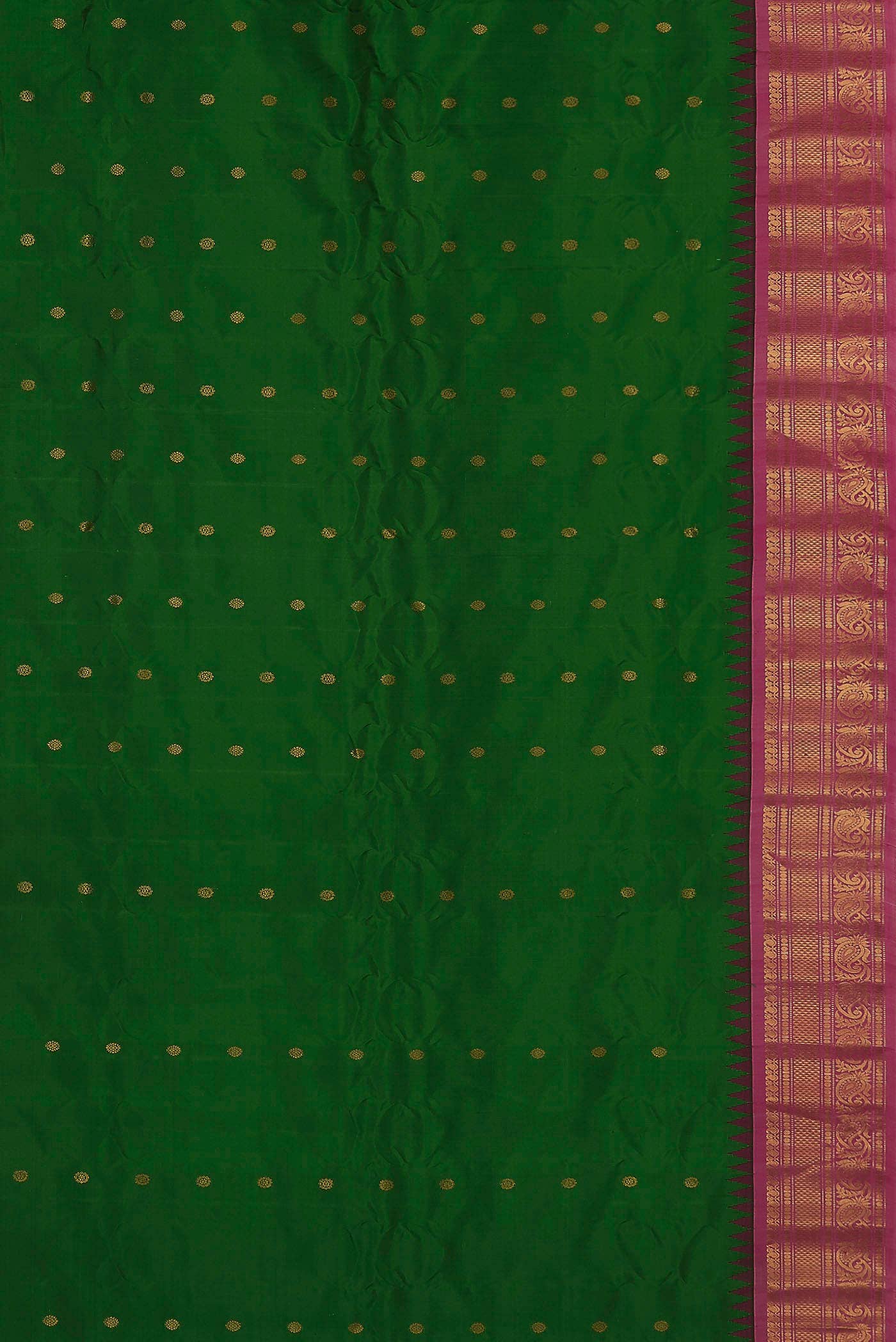 Green Gadwal Silk Saree