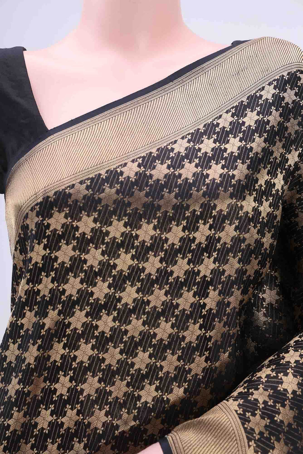 Black Baluchari Silk Saree