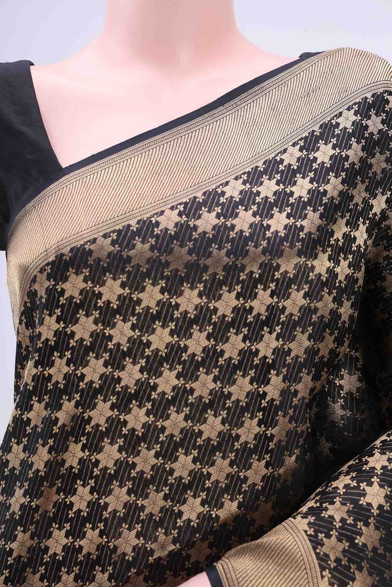 Black Baluchari Silk Saree