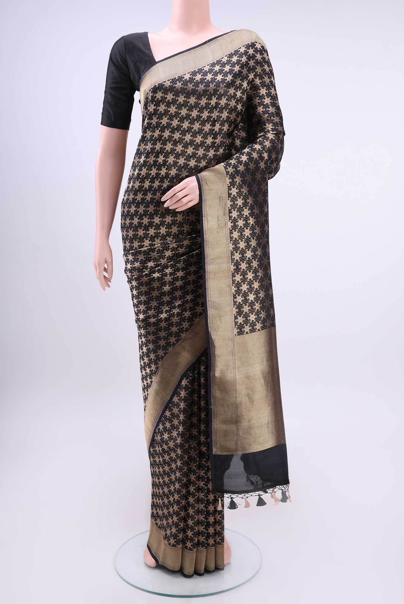 Black Baluchari Silk Saree
