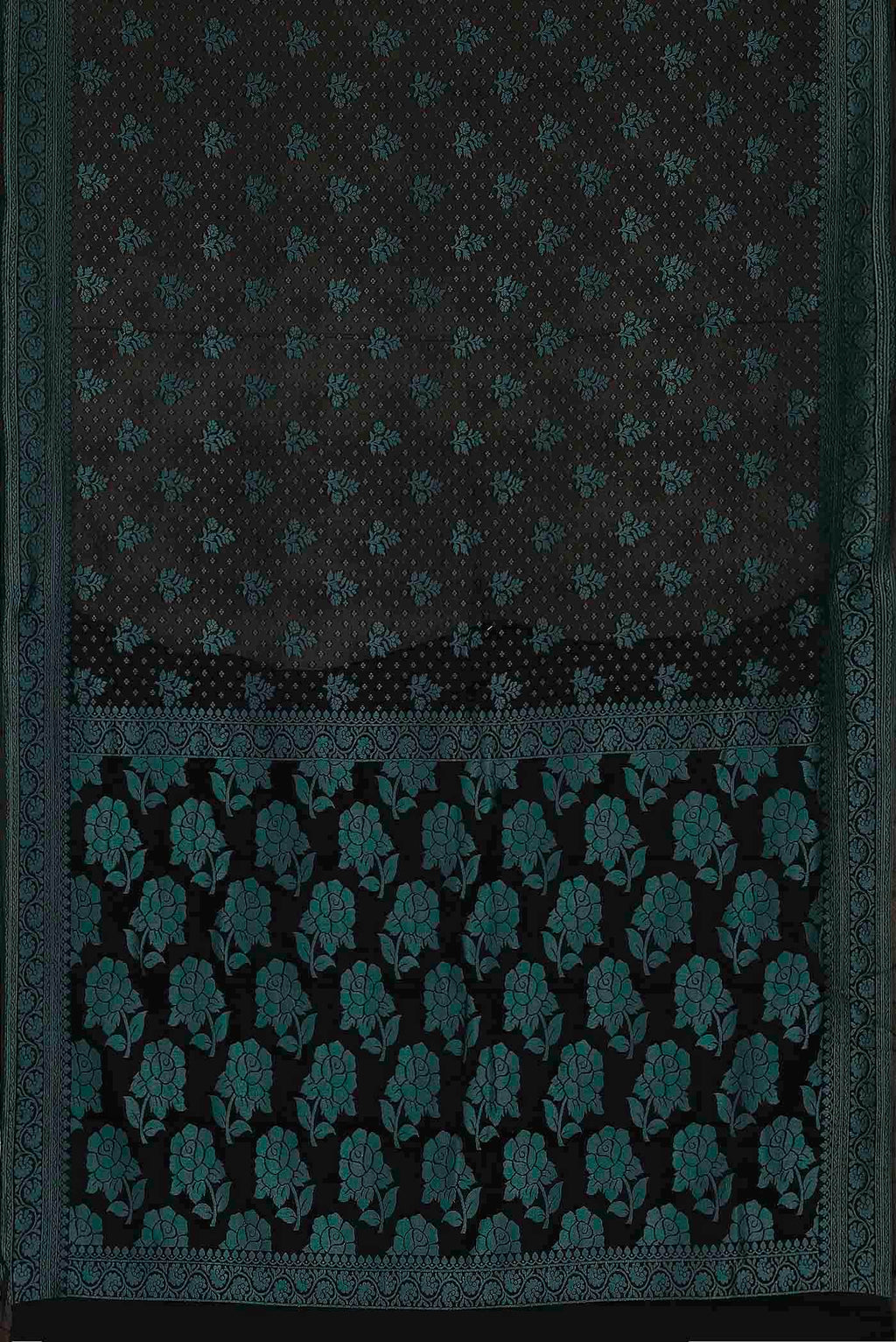 Black Banarasi Georgette Saree