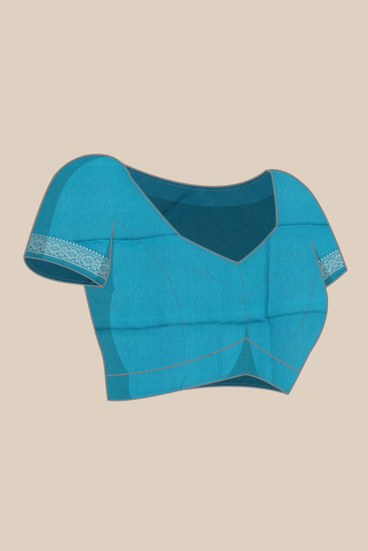 Blue Banarasi Georgette Saree