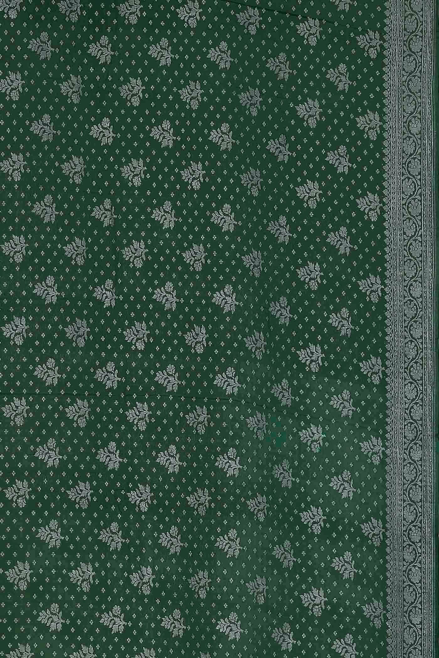 Green Banarasi Georgette Saree