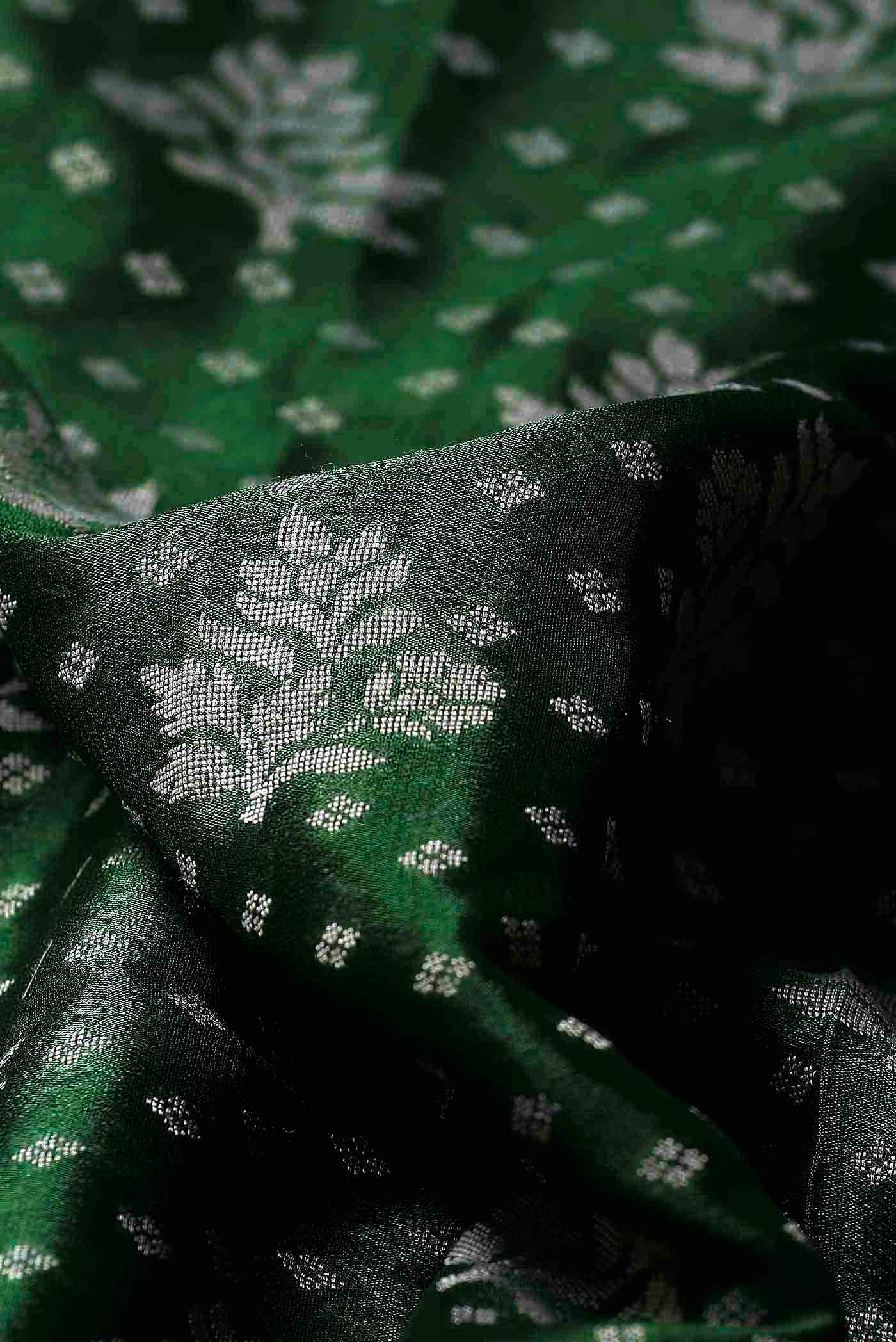 Green Banarasi Georgette Saree