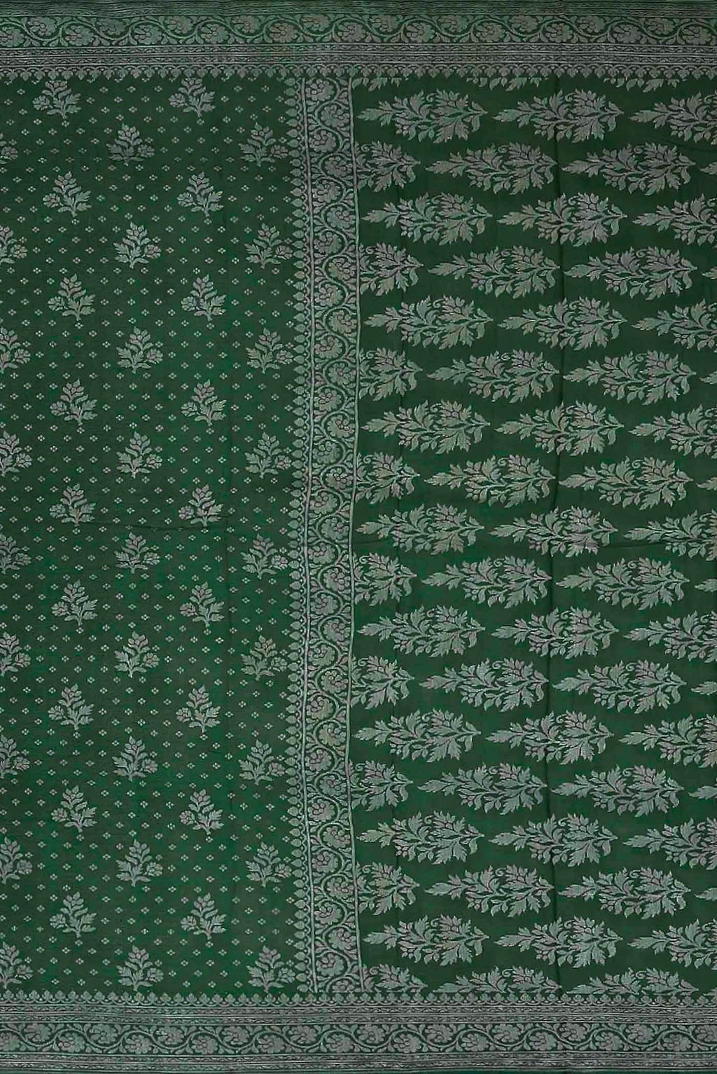 Green Banarasi Georgette Saree