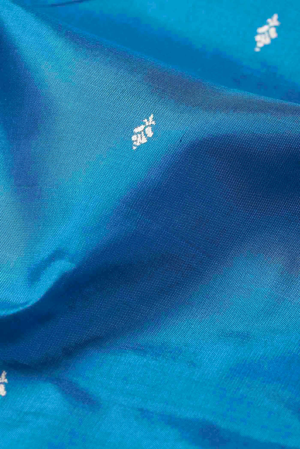 Blue Banarasi Katan Silk Saree