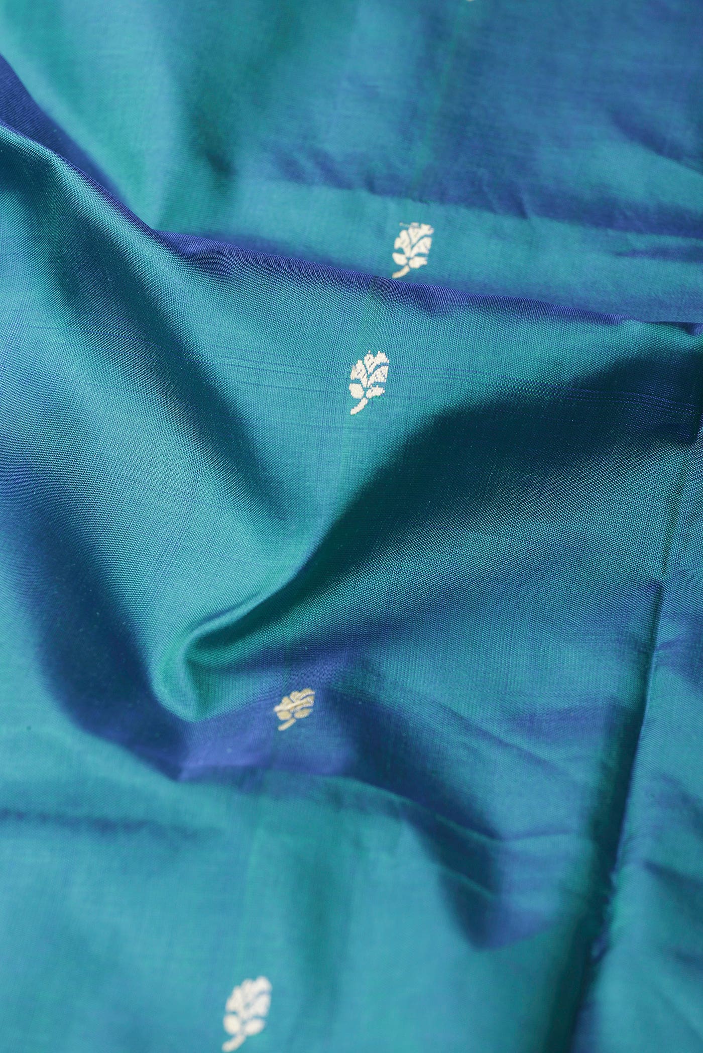 Blue Banarasi Katan Silk Saree
