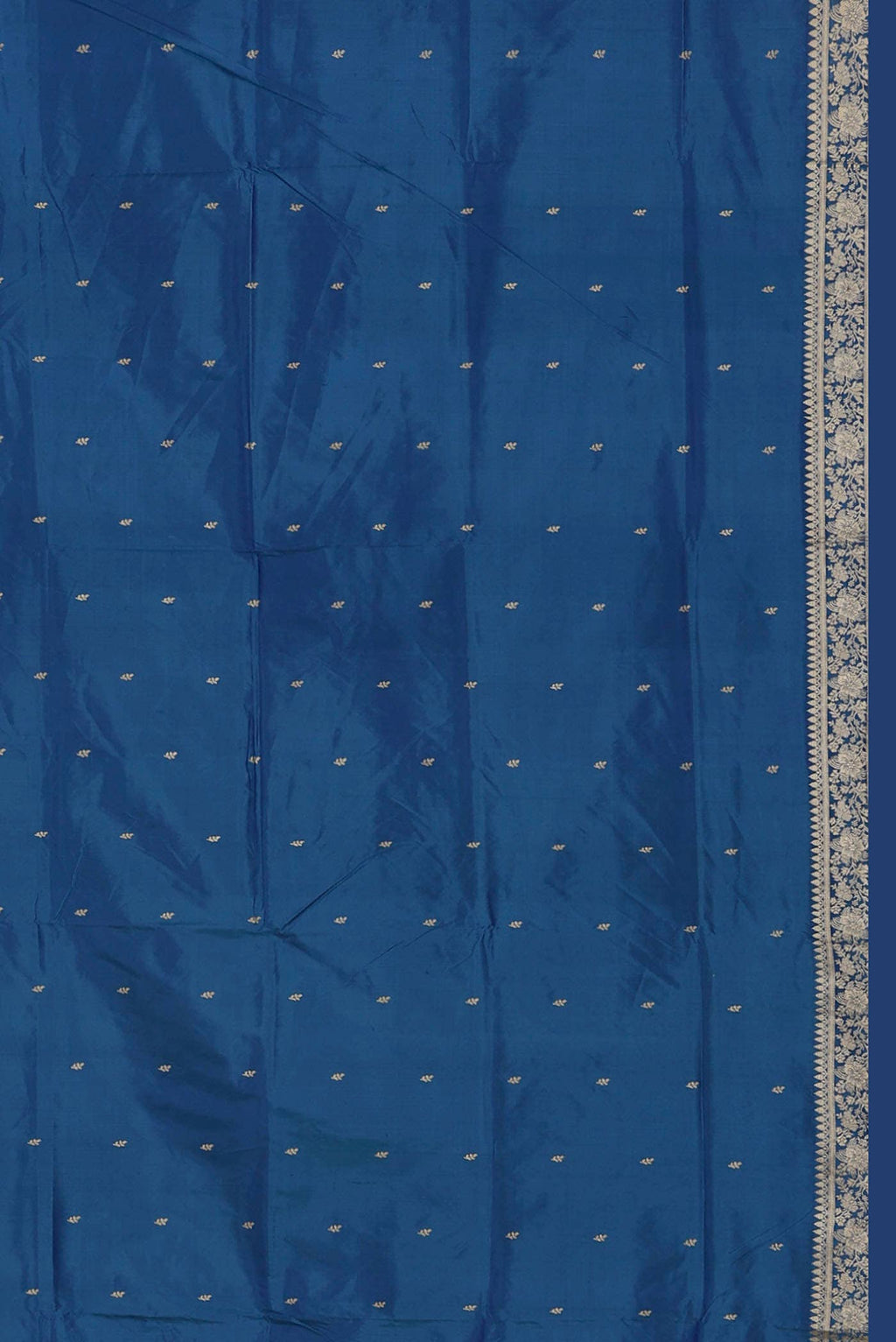 Blue Banarasi Katan Silk Saree