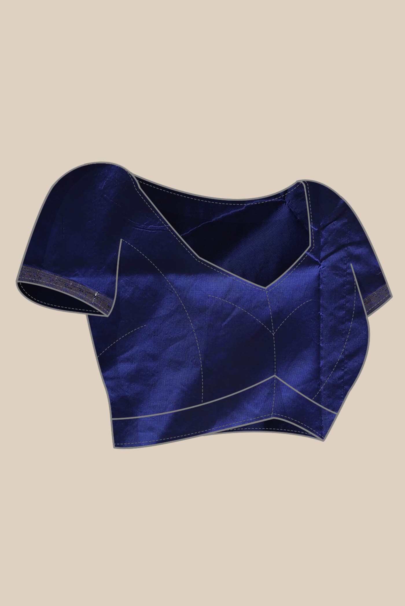 Blue Banarasi Katan Silk Saree