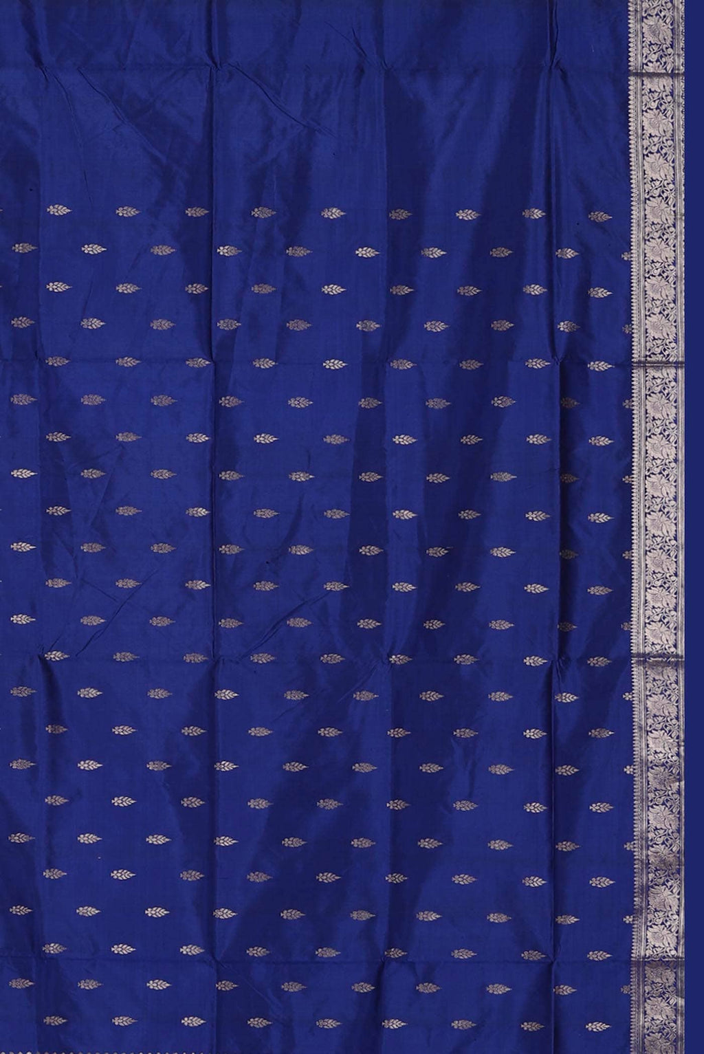Blue Banarasi Katan Silk Saree