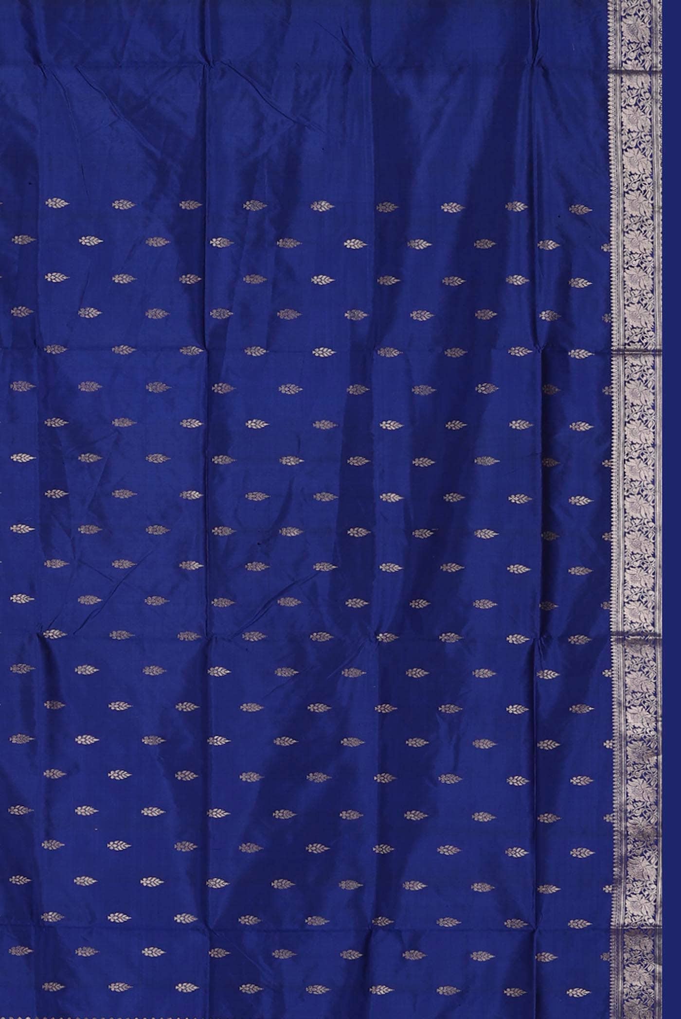 Blue Banarasi Katan Silk Saree