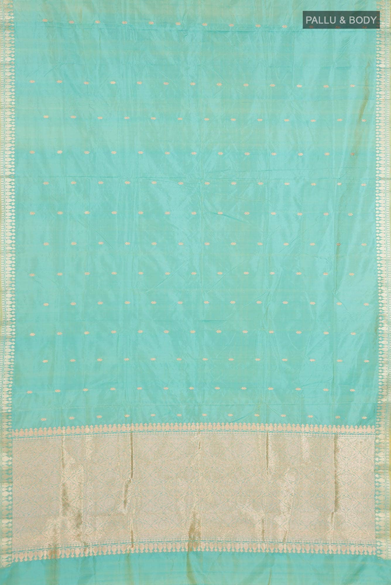Blue Dual Tone Banarasi Katan Silk Saree