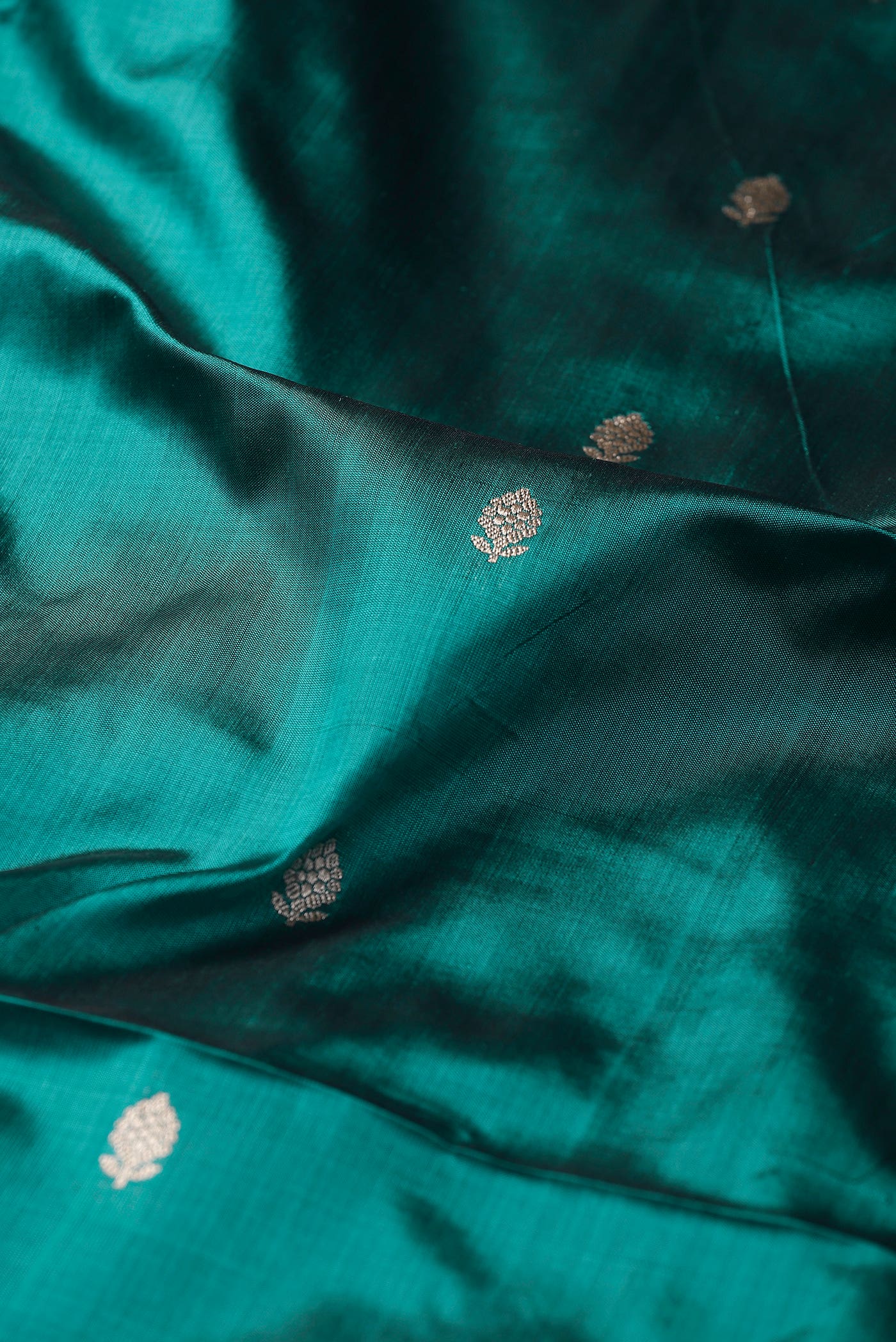 Green Banarasi Katan Silk Saree