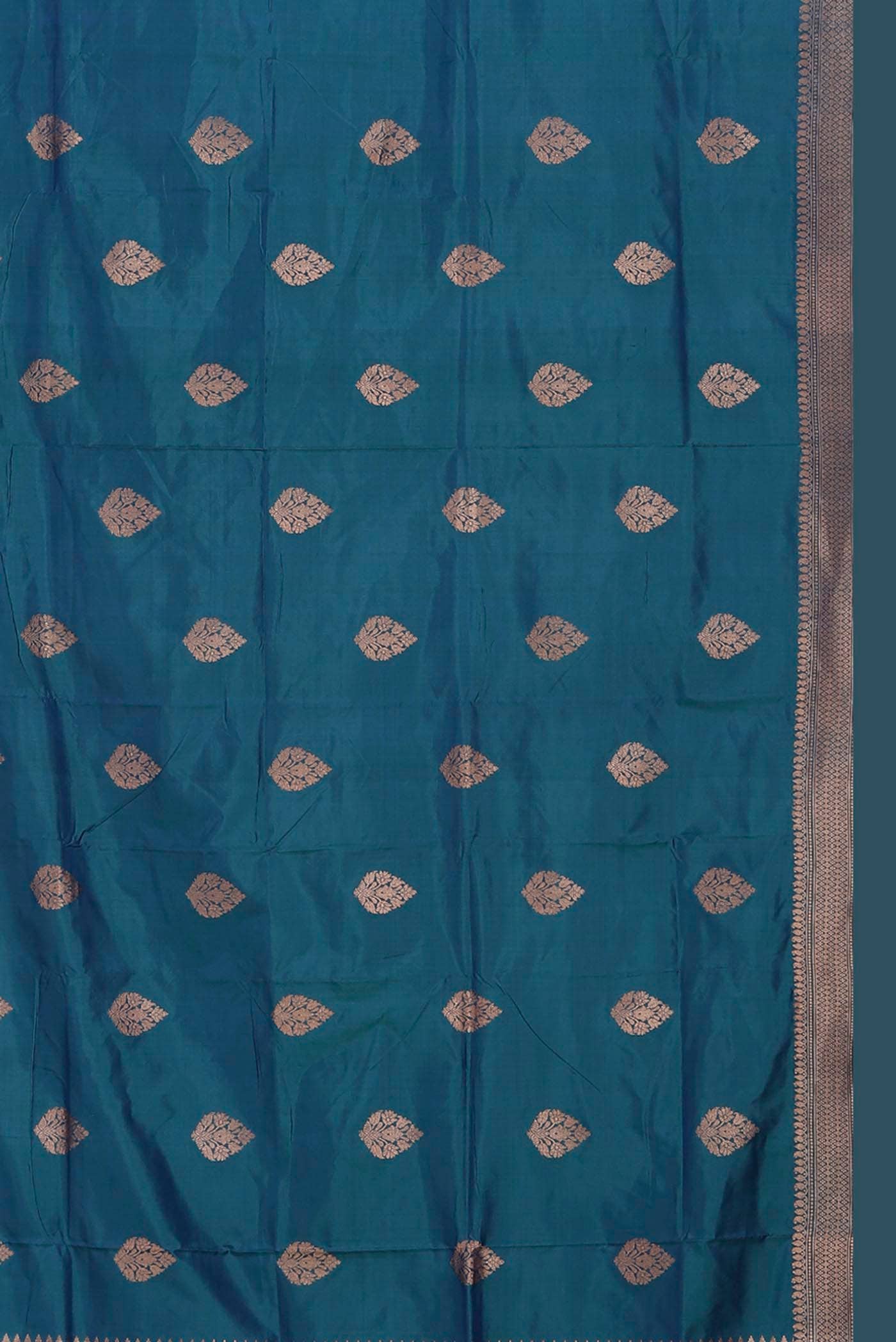 Blue Banarasi Katan Silk Saree