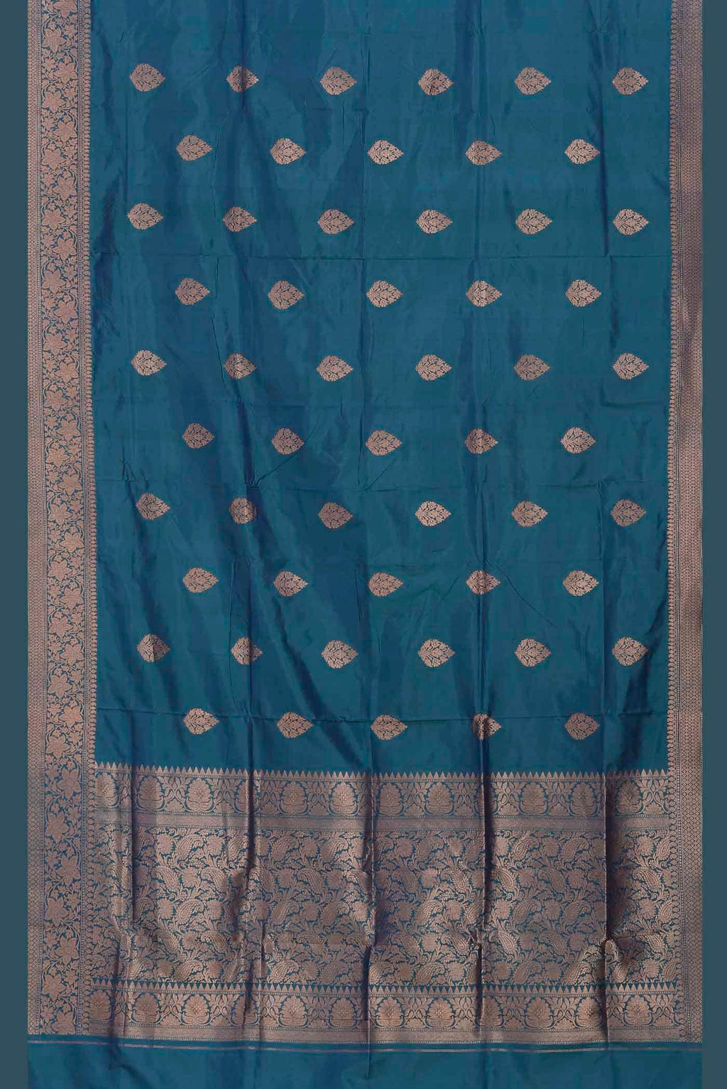 Blue Banarasi Katan Silk Saree