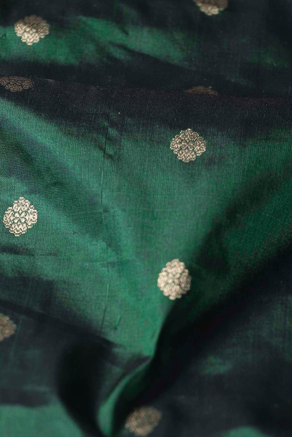 Green Banarasi Katan Silk Saree
