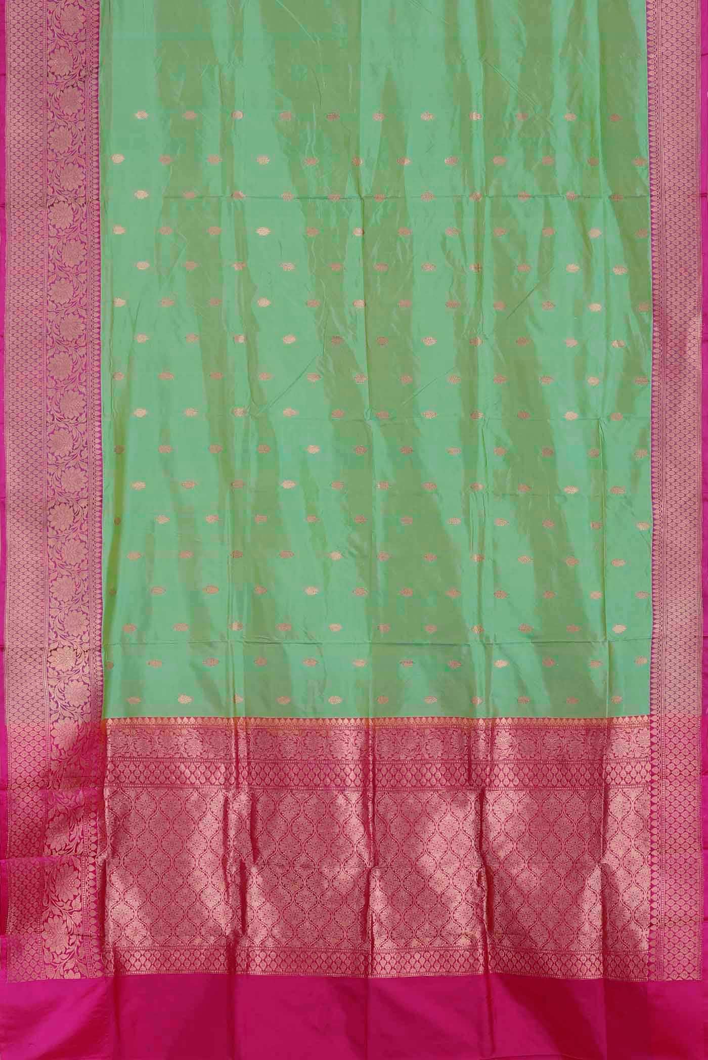 Green Banarasi Katan Silk Saree