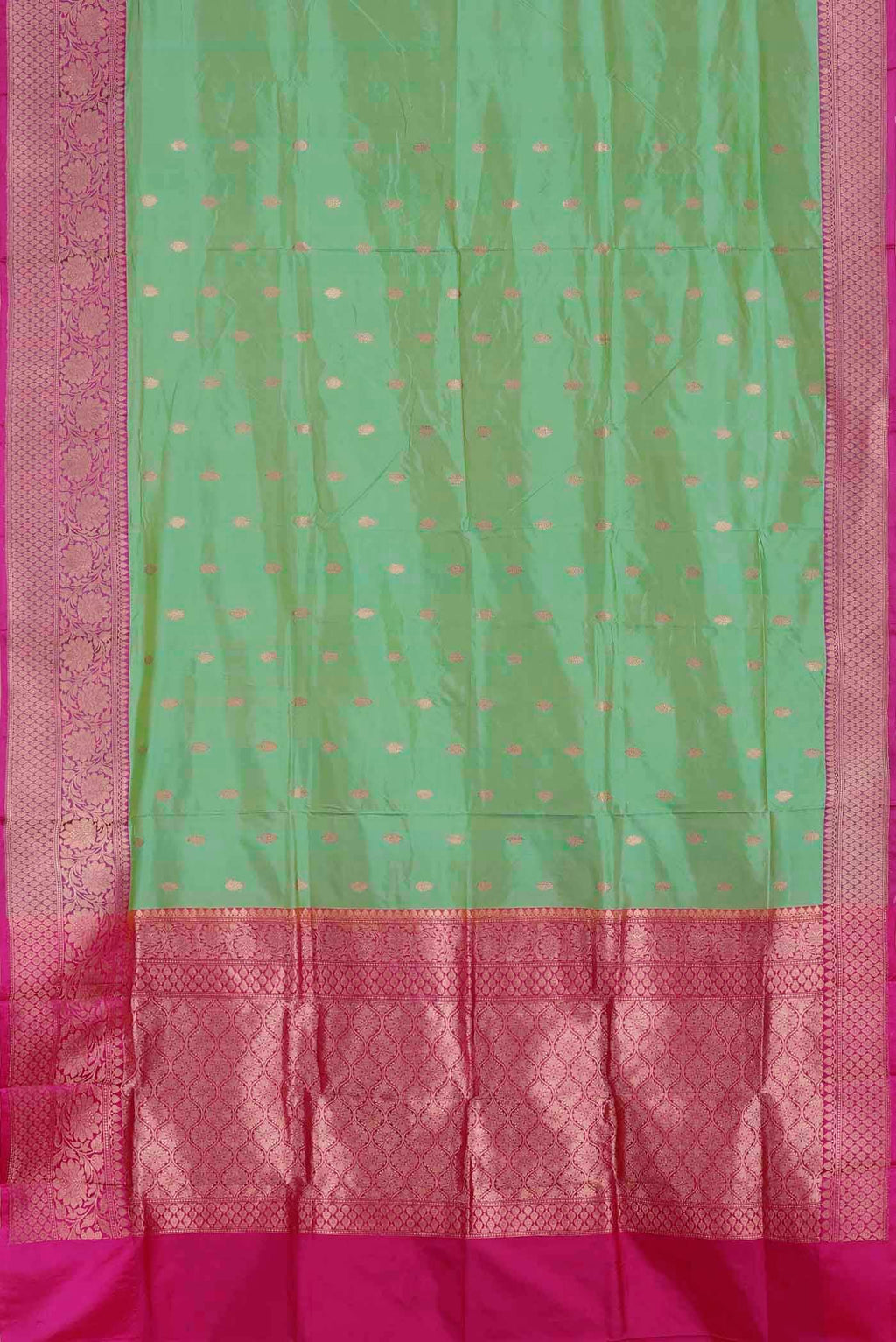 Green Banarasi Katan Silk Saree