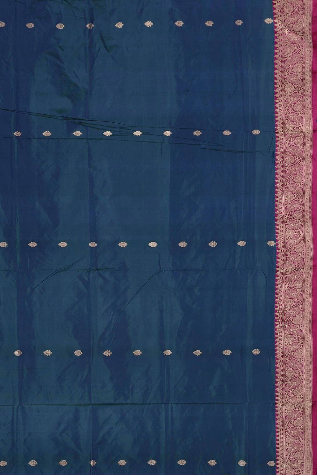 Blue Banarasi Katan Silk Saree