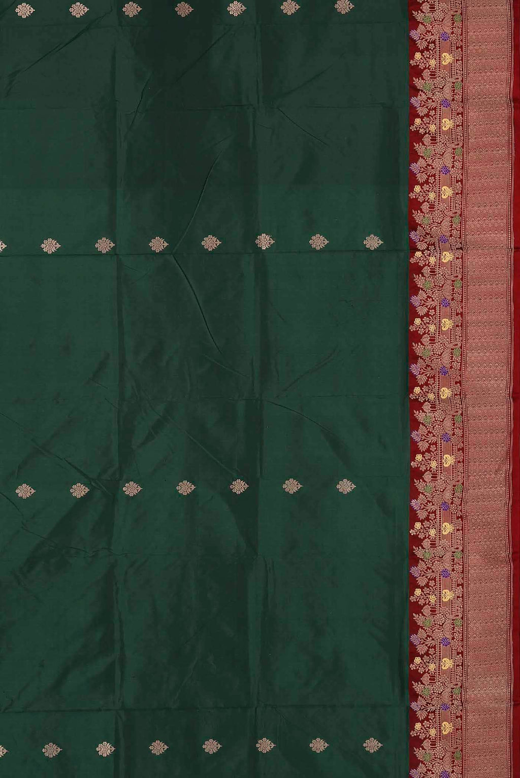 Green Banarasi Katan Silk Saree