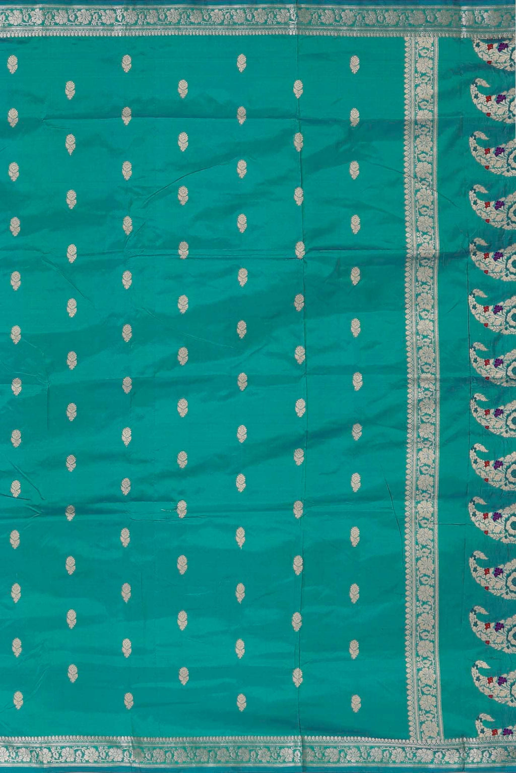 Green Banarasi Katan Silk Saree