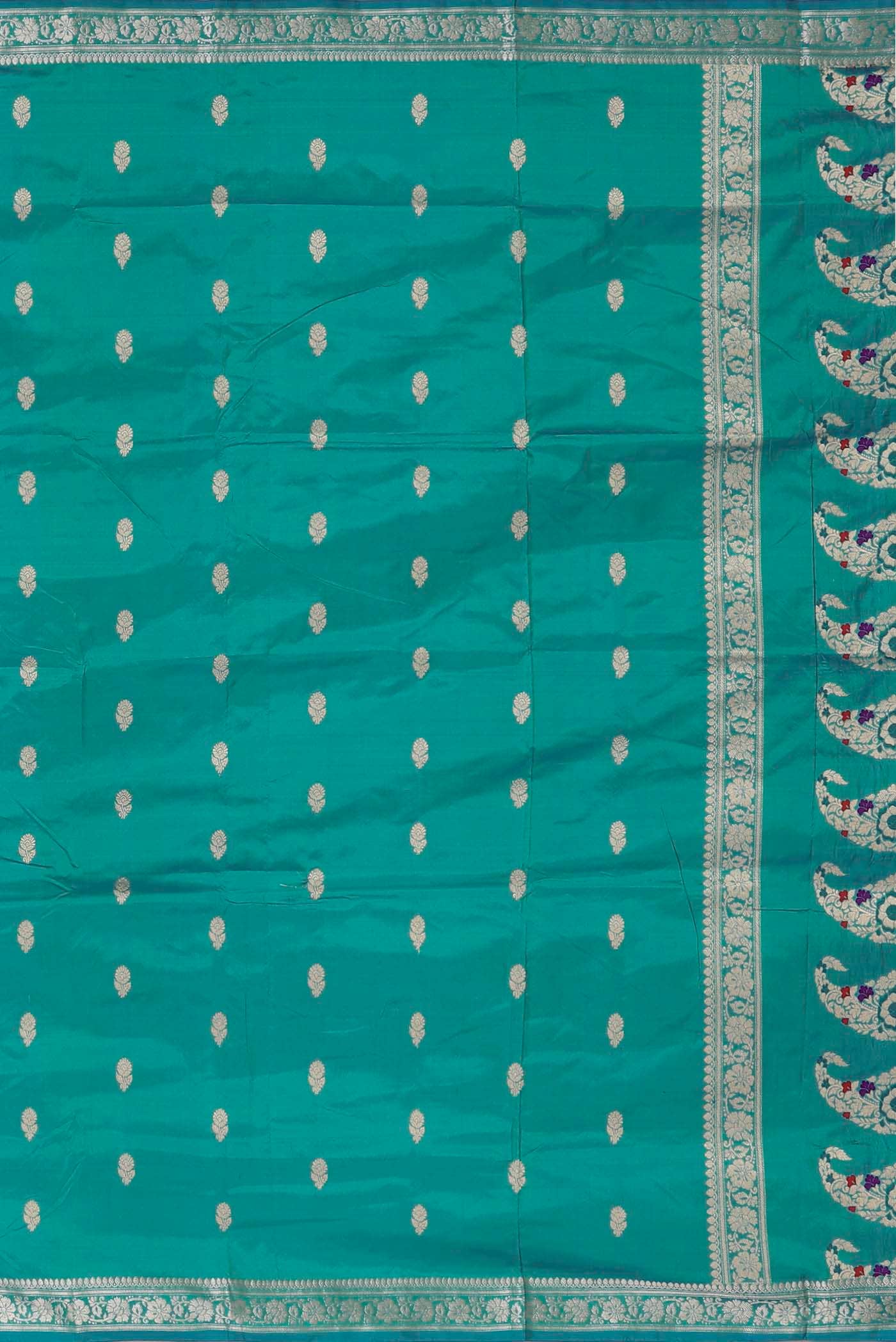 Green Banarasi Katan Silk Saree