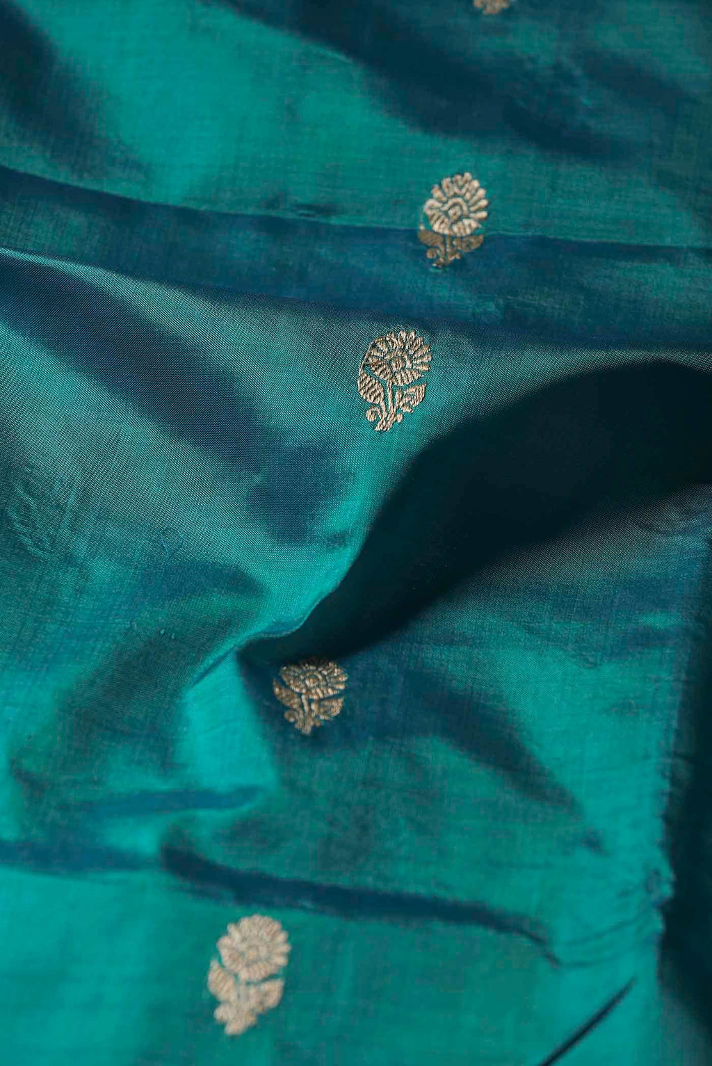 Green Banarasi Katan Silk Saree