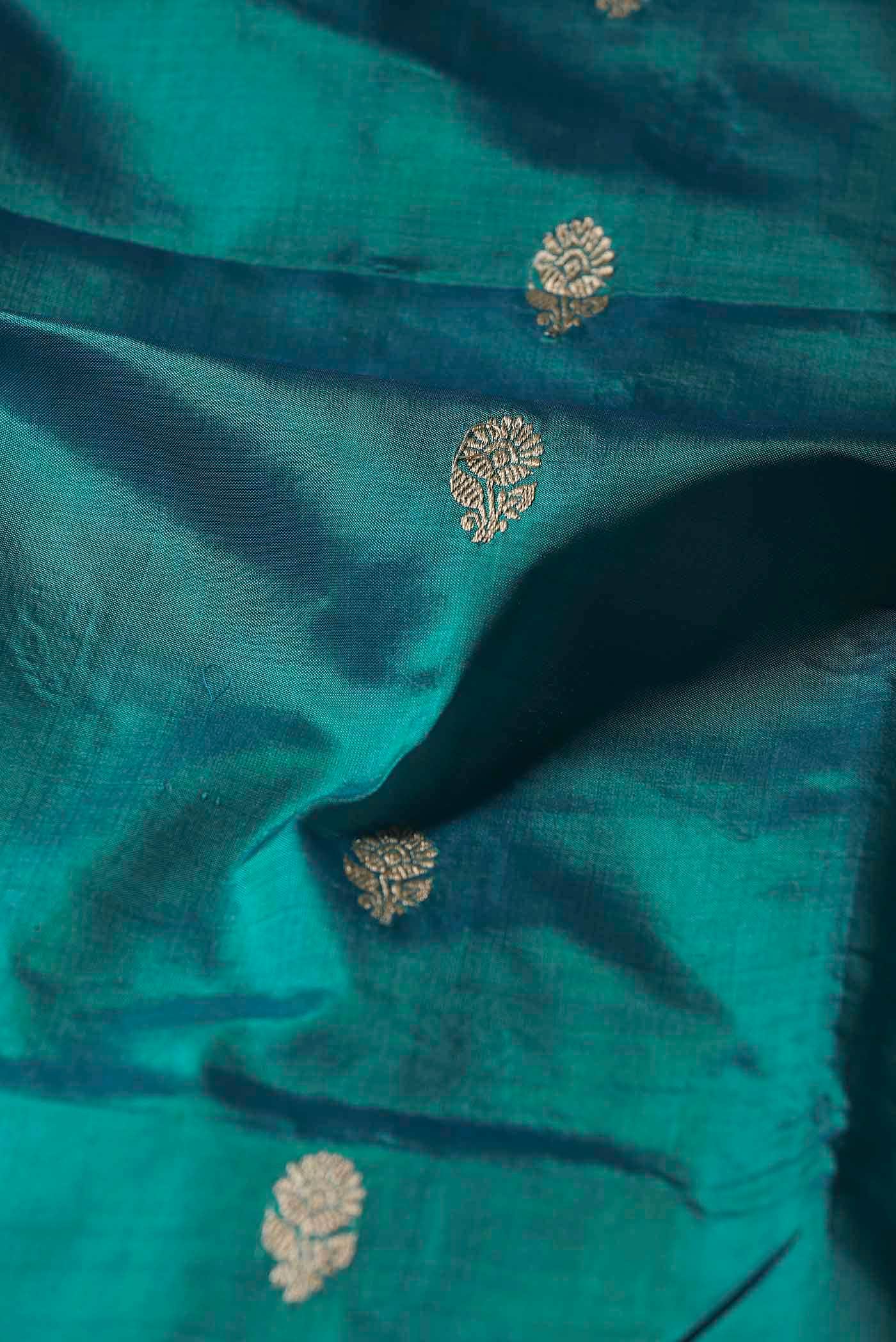 Green Banarasi Katan Silk Saree