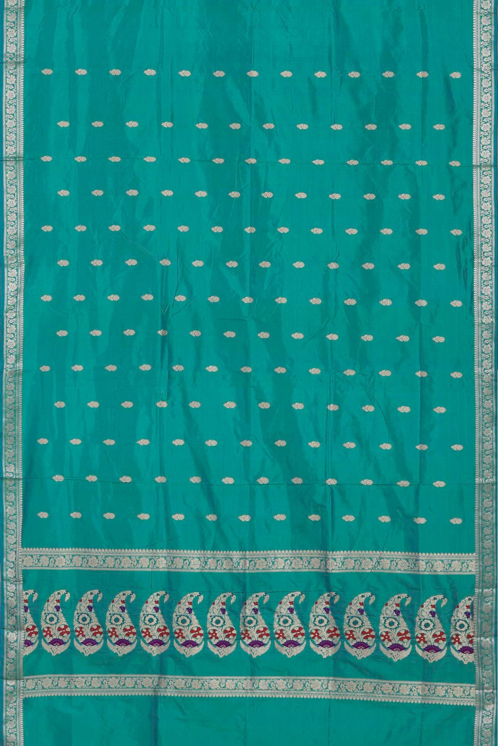 Green Banarasi Katan Silk Saree