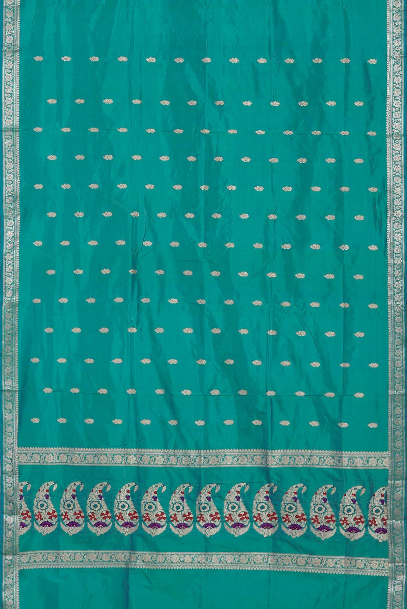 Green Banarasi Katan Silk Saree