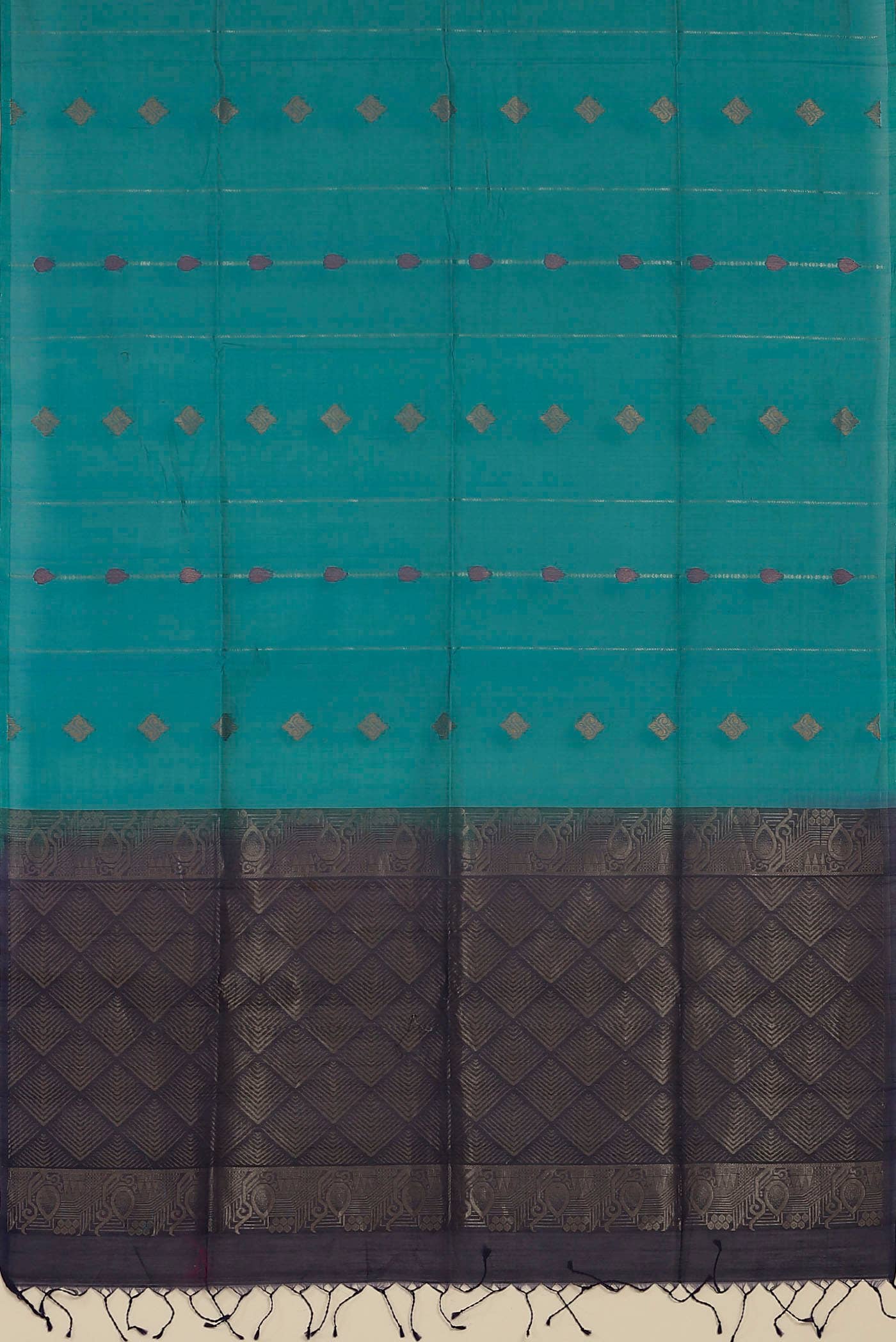 Blue Silk Cotton Saree