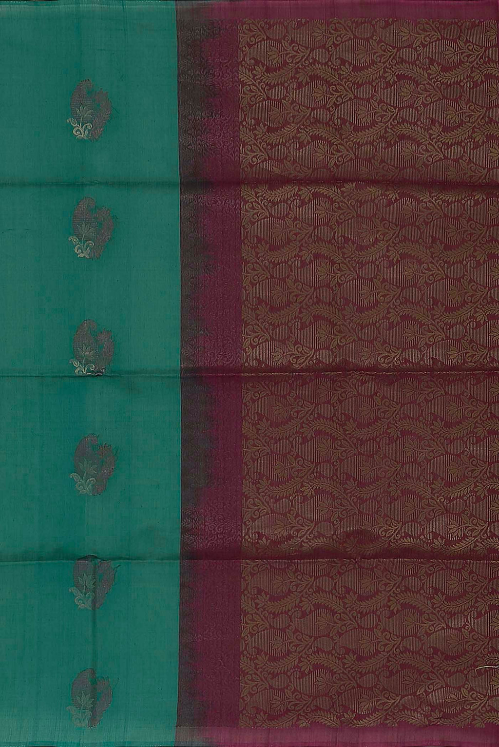 Green Silk Cotton Saree