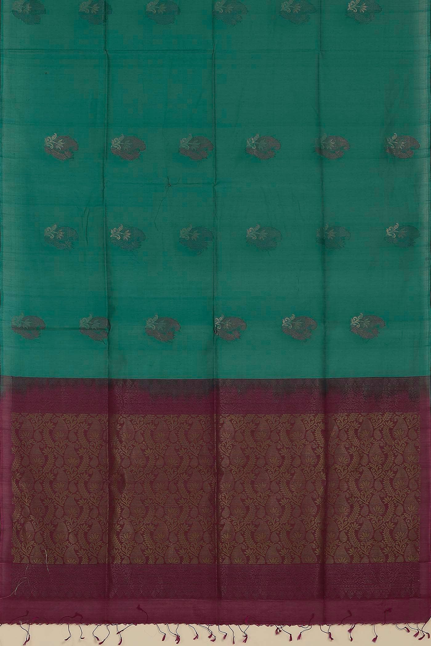 Green Silk Cotton Saree
