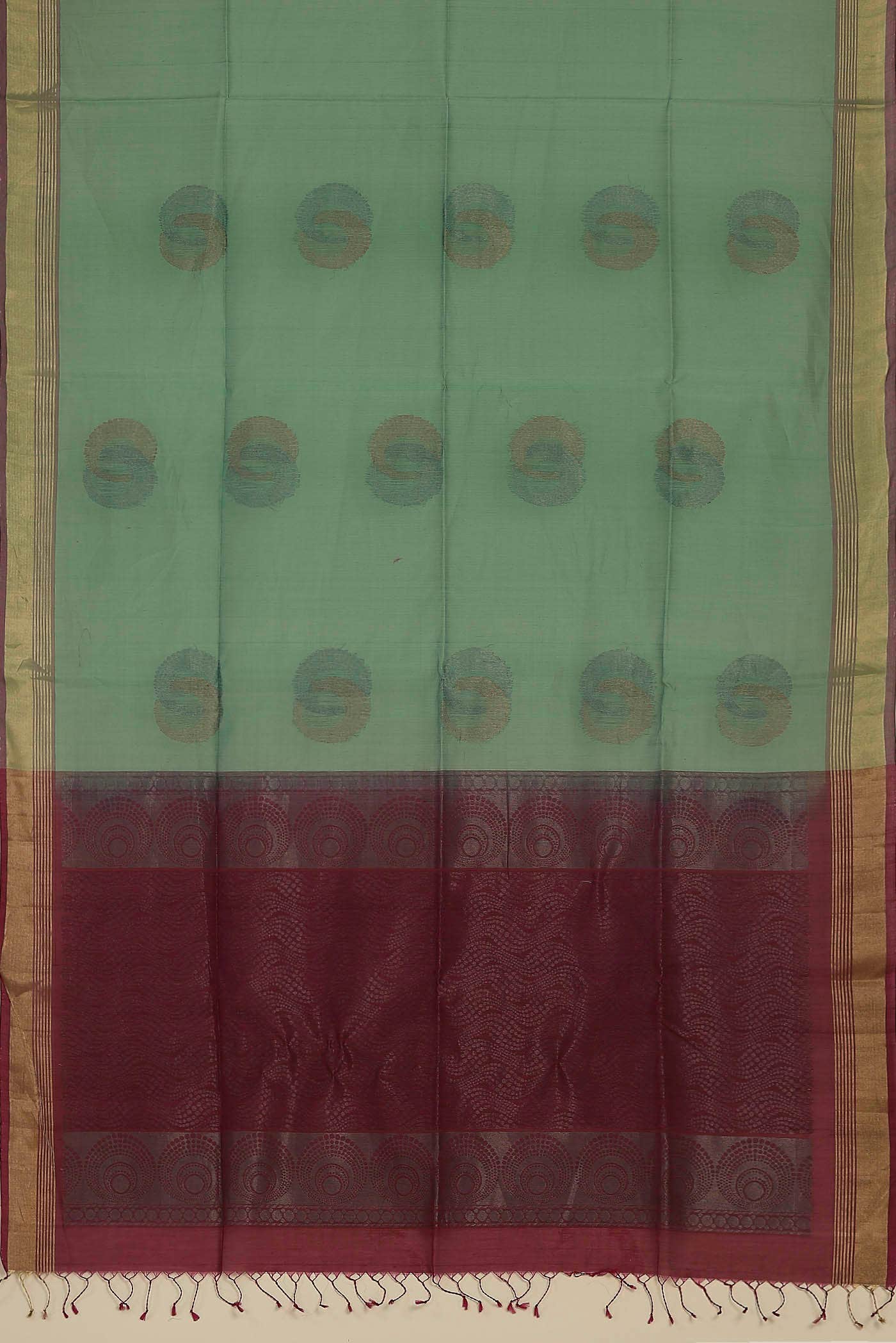 Green Silk Cotton Saree