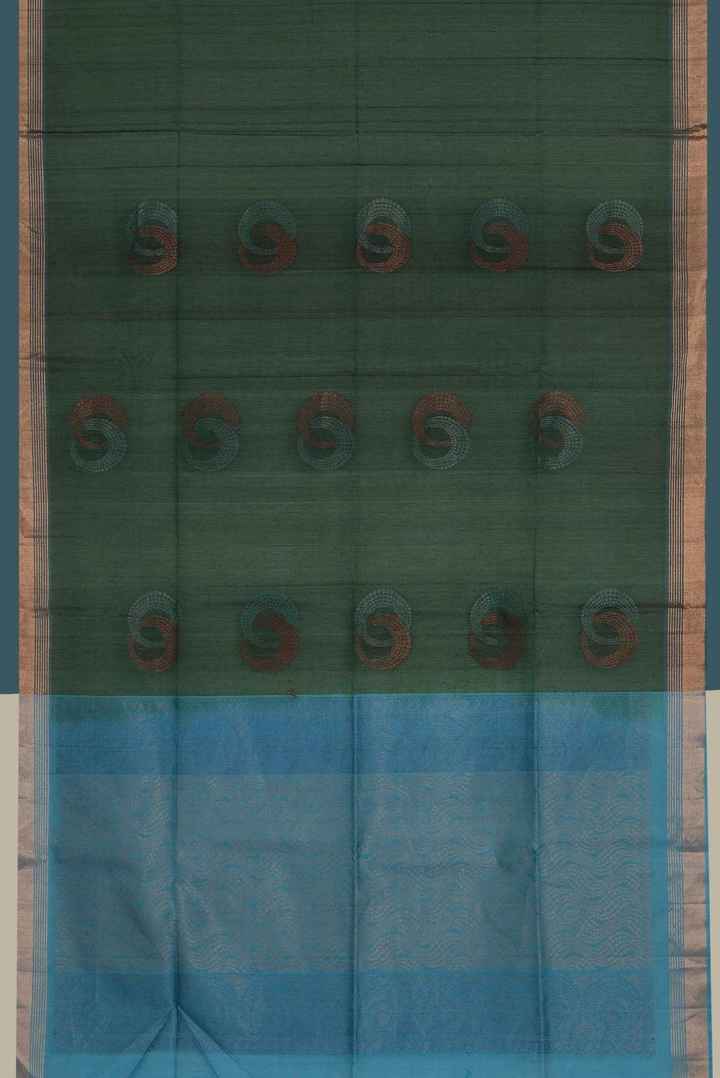 Green Silk Cotton Saree