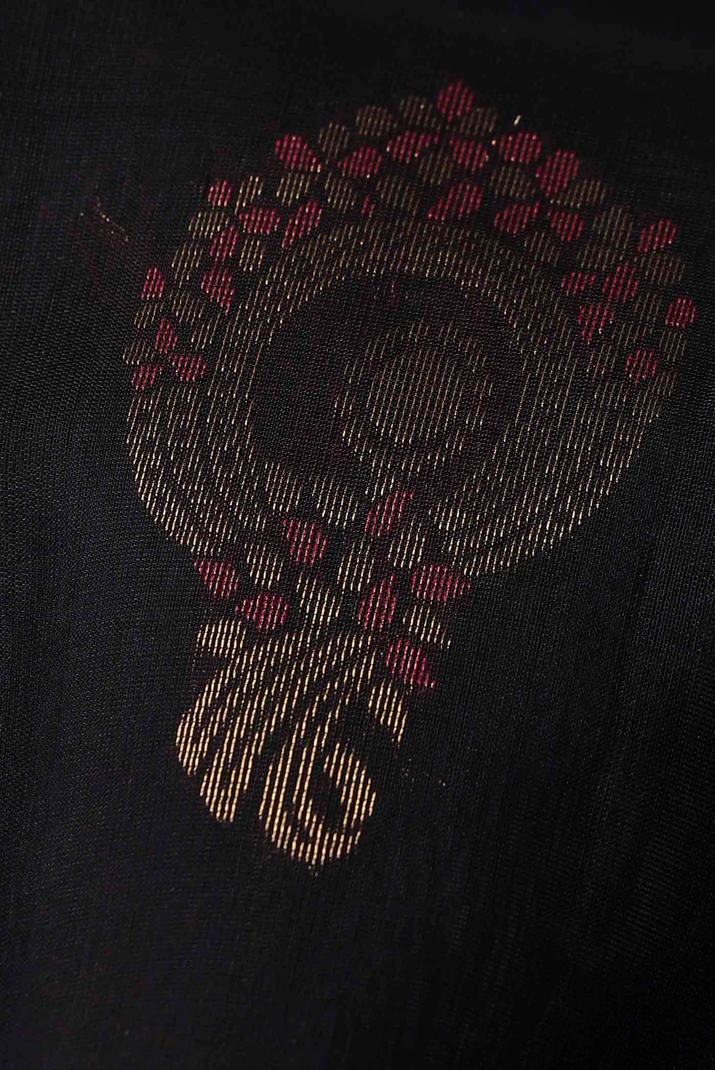 Black Silk Cotton Saree