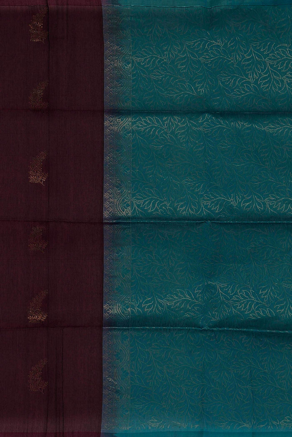 Brown Silk Cotton Saree