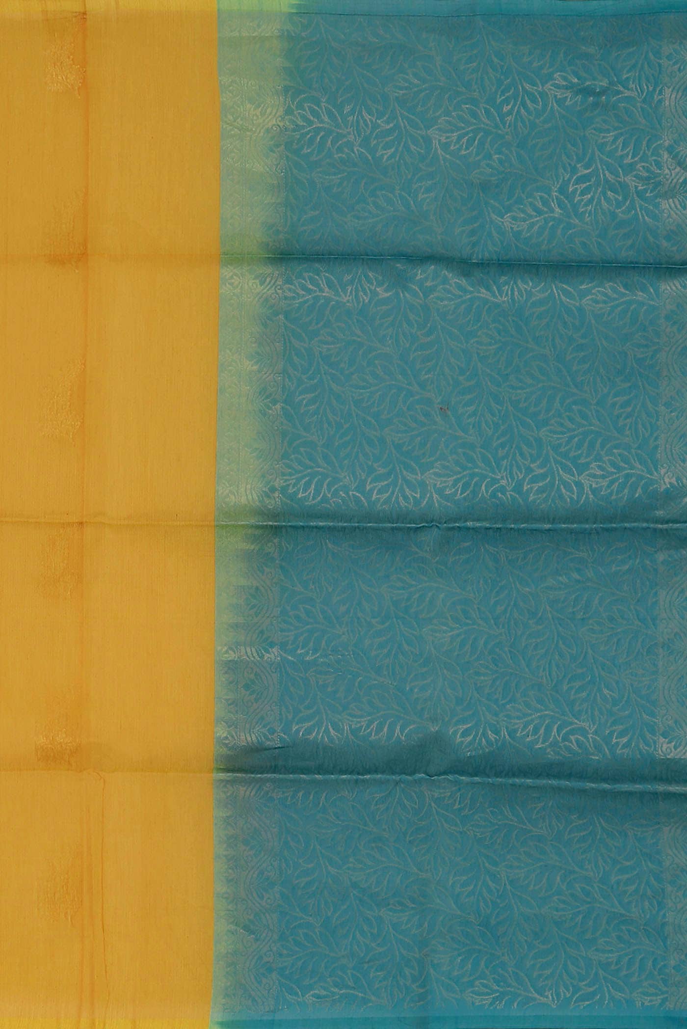 Yellow Silk Cotton Saree
